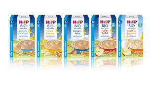 Kollektion der HiPP Bio Milchbrei