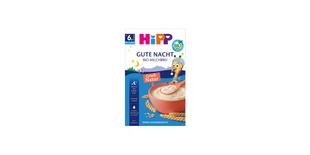 HiPP Gute Nacht Bio Milchbrei Grieß-Natur Packung mit Schüssel Milchbrei, ab 6. Monat, ohne Zuckerzusatz