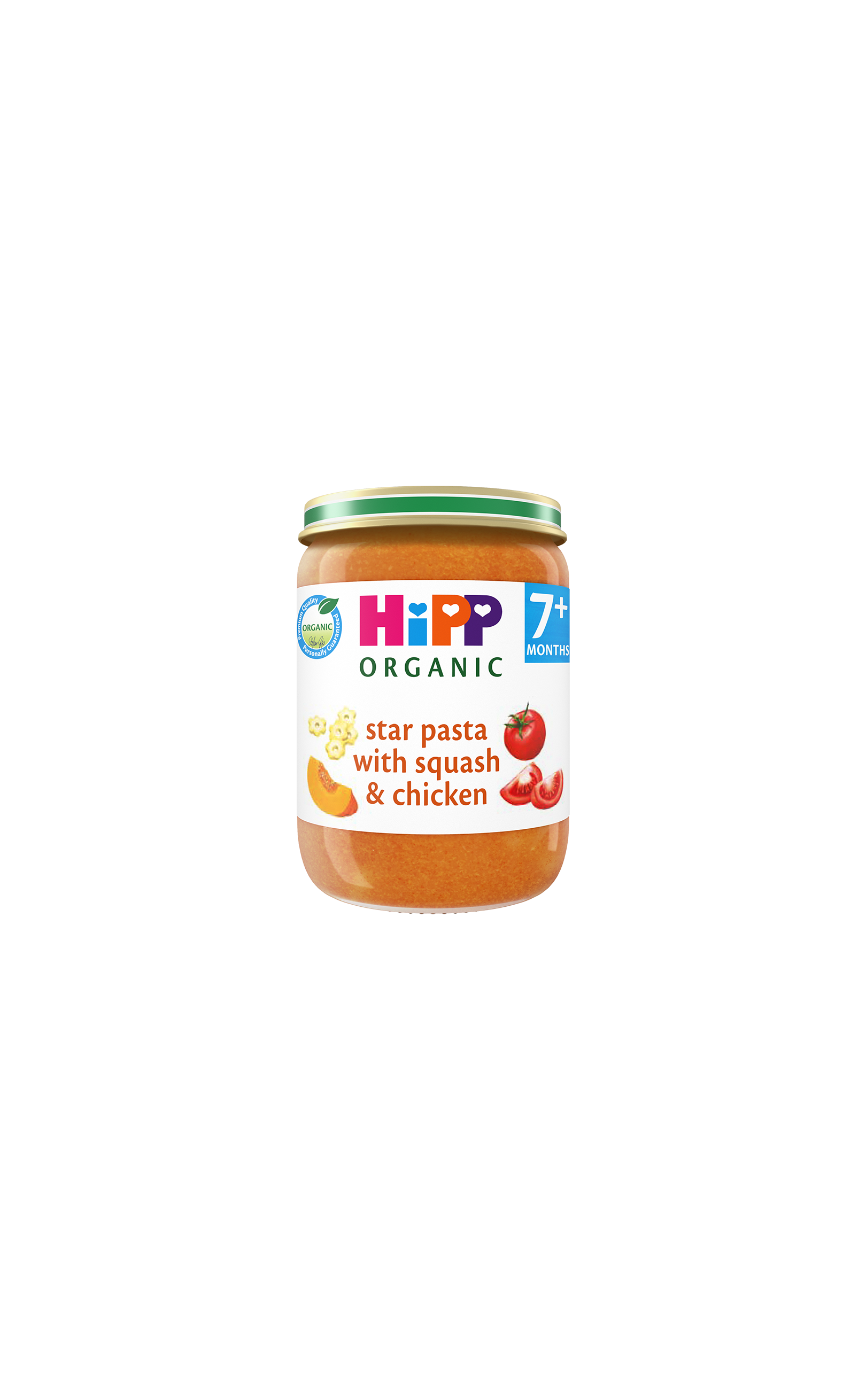 HiPP Organic Star pasta with Squash & Chicken Jar