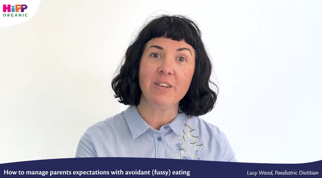 Screenshot from HCP video 'How to manage parents expectations with avoidant (fussy) eating