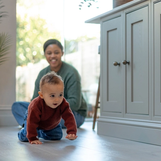 Baby crawling