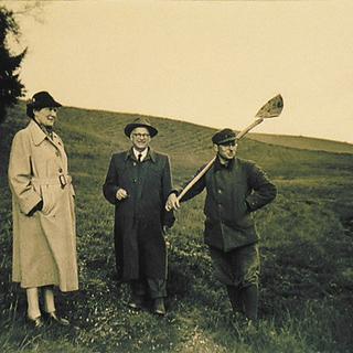 George and Anny Hipp in a field