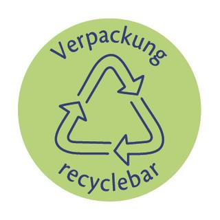 Verpckung recyclebar Logo