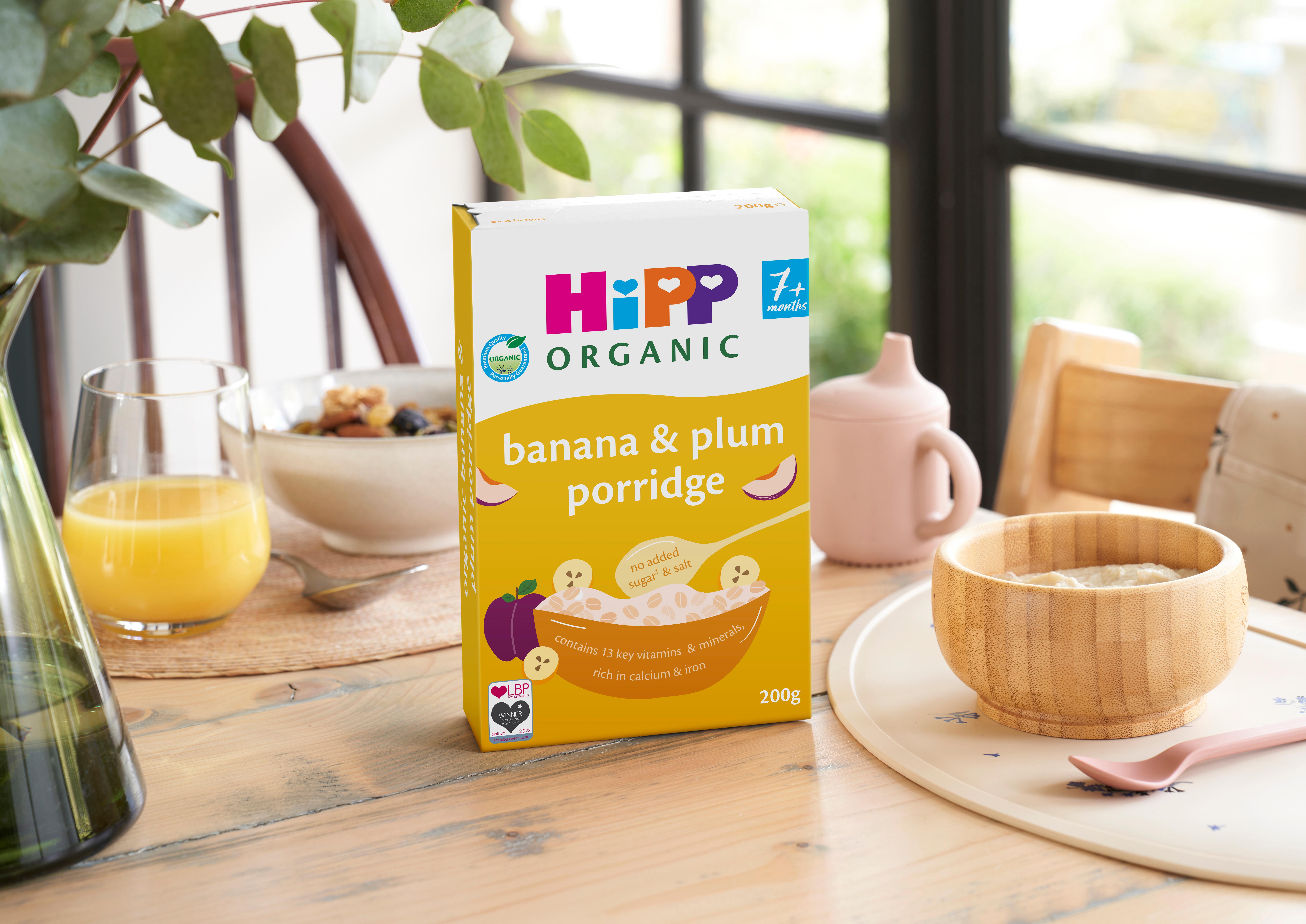 Banana plum porridge HiPP Organic