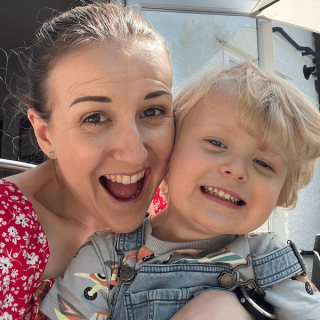 Aby with her son
