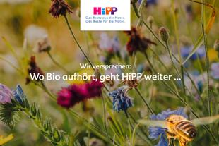 HiPP Bild Wo Bio aufhört, geht HiPP weiter...