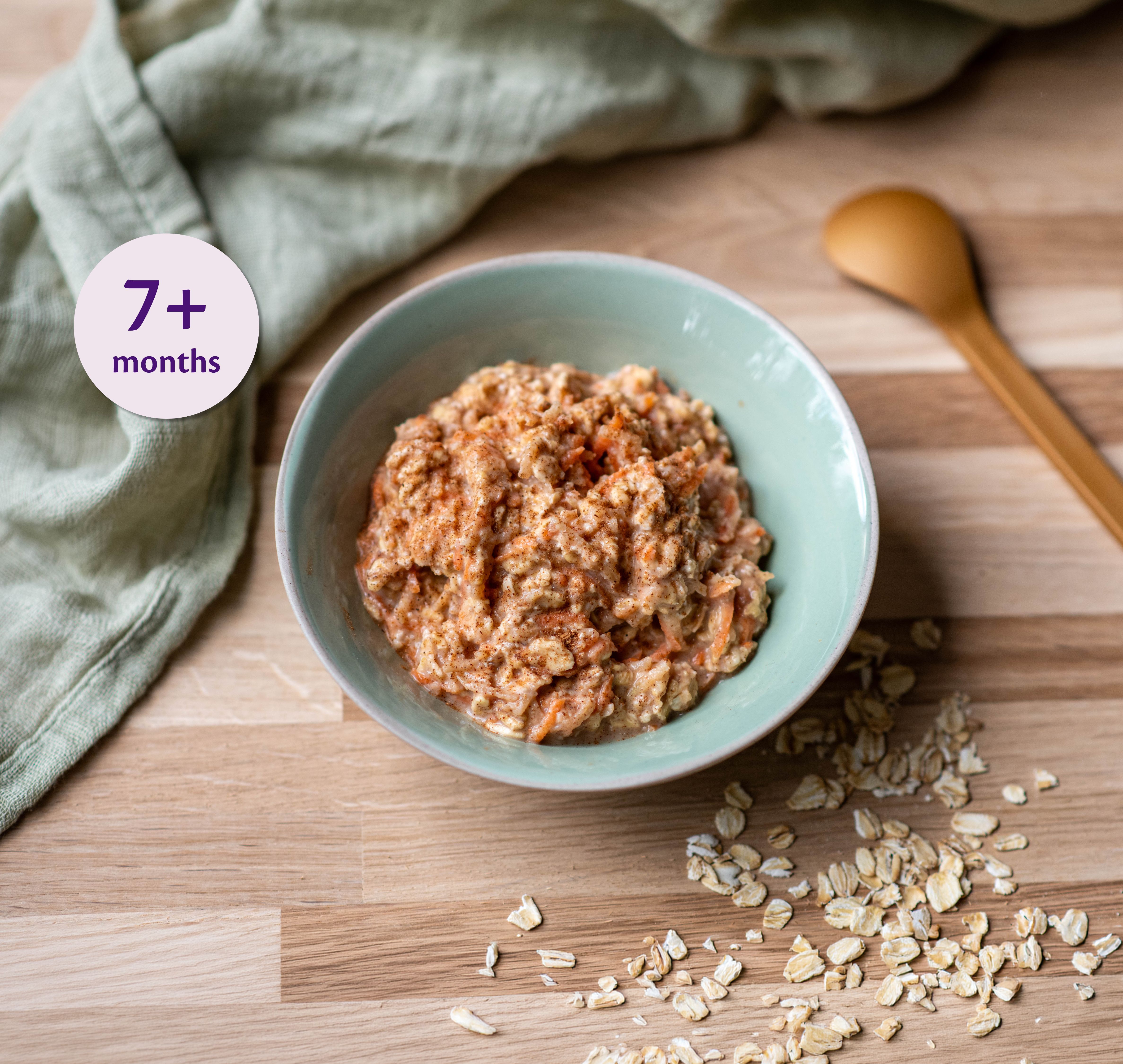 Overnight oats in HiPP Organic baby food jar