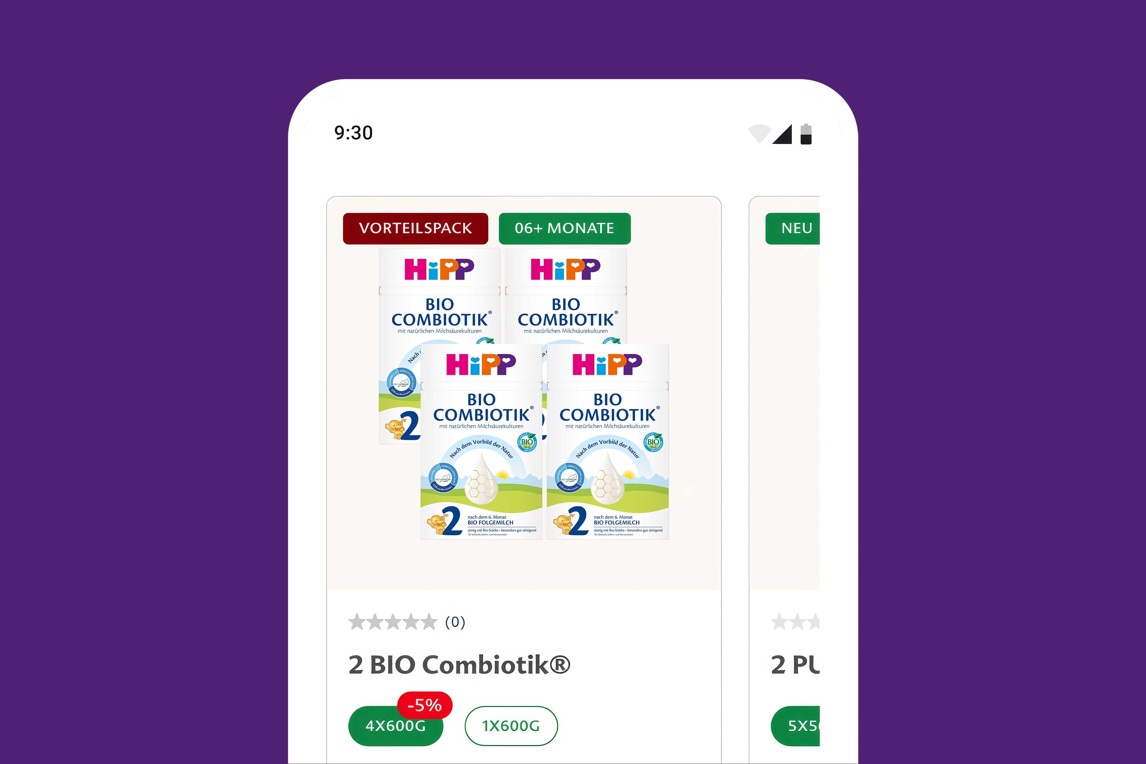 Screenshot HiPP App - Shop