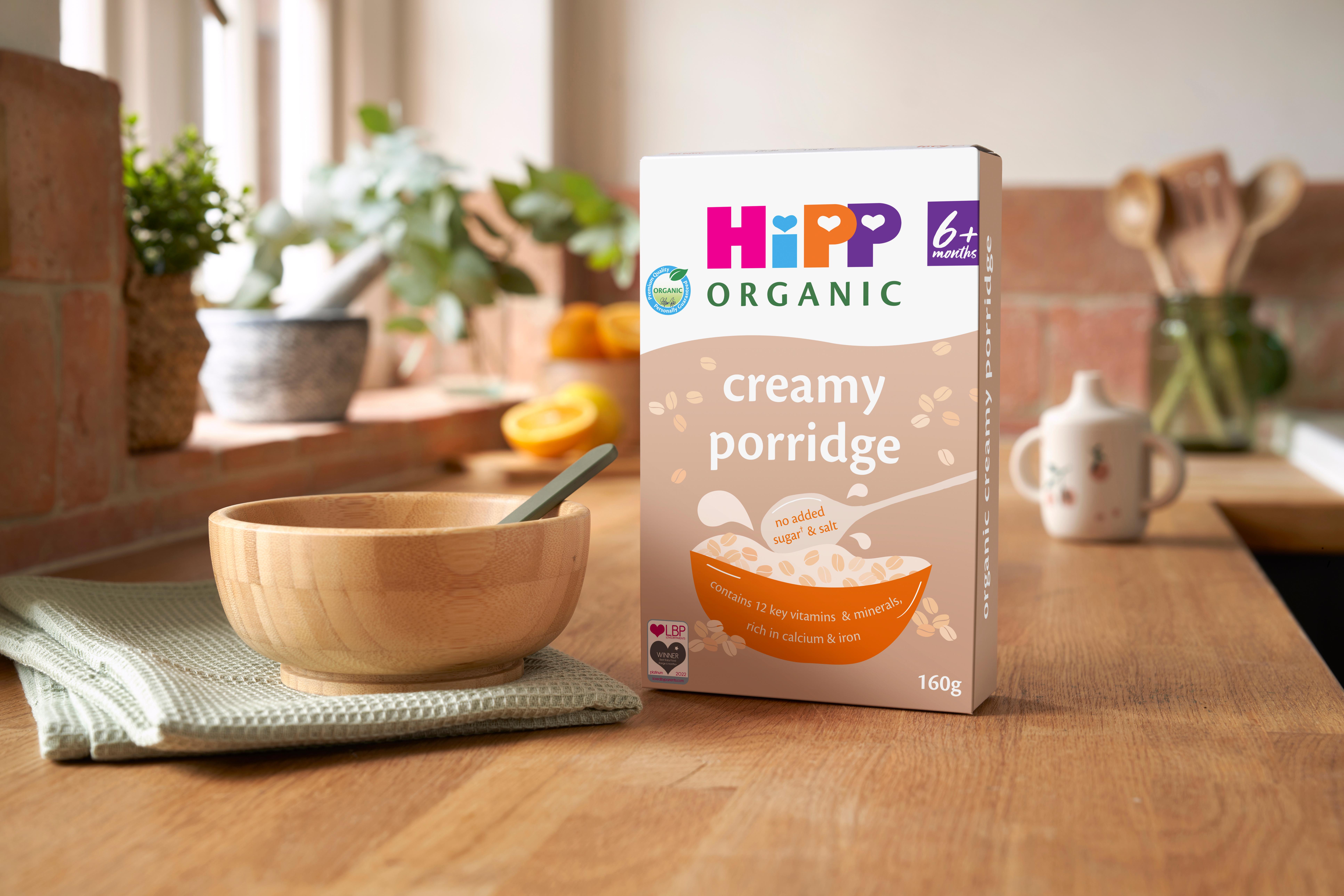 Creamy porridge cereal HiPP Organic