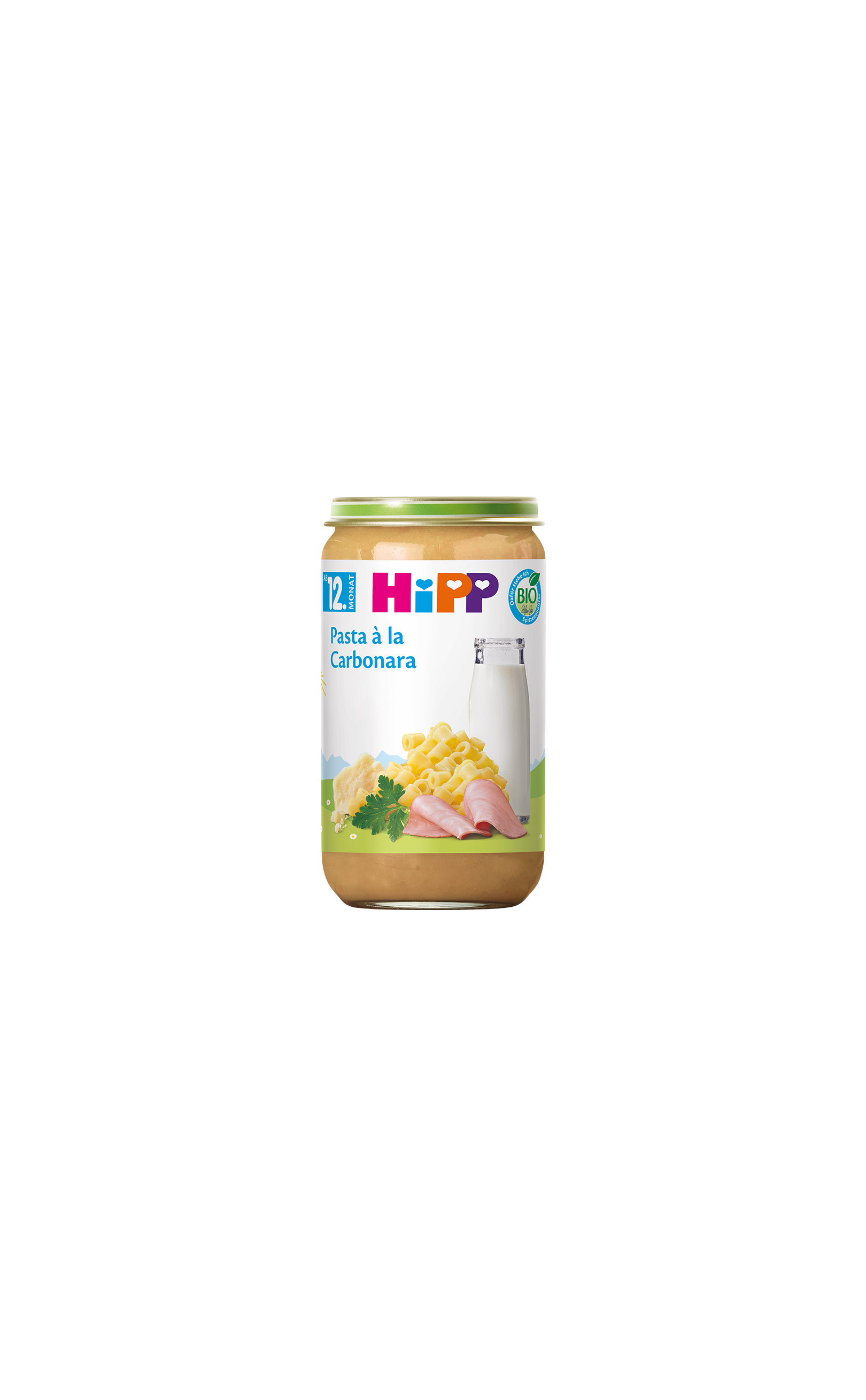 HiPP Bio Pasta à la Carbonara im 250-g-Glas, ab dem 12. Monat