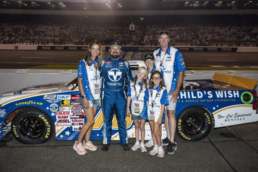 Ashlyn's family with Spencer Boyd on the grid