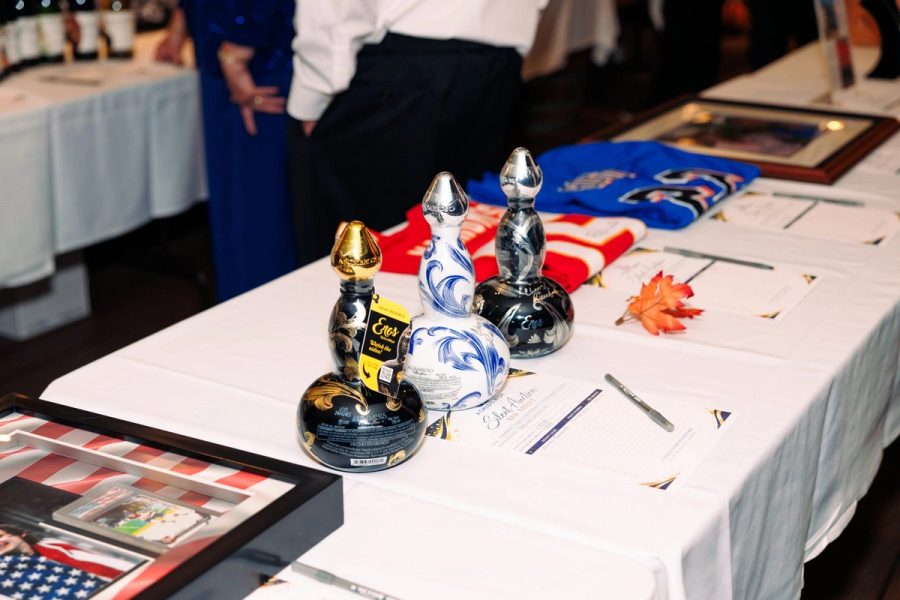 Silent auction table