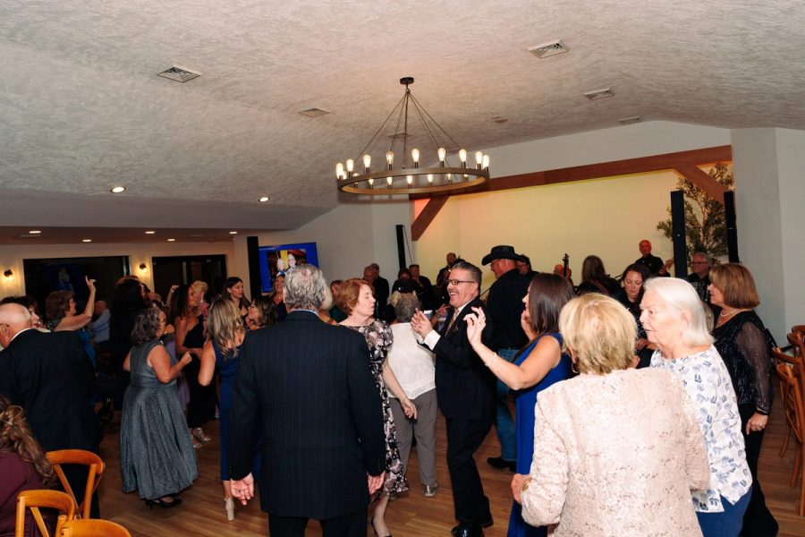 Guests dancing