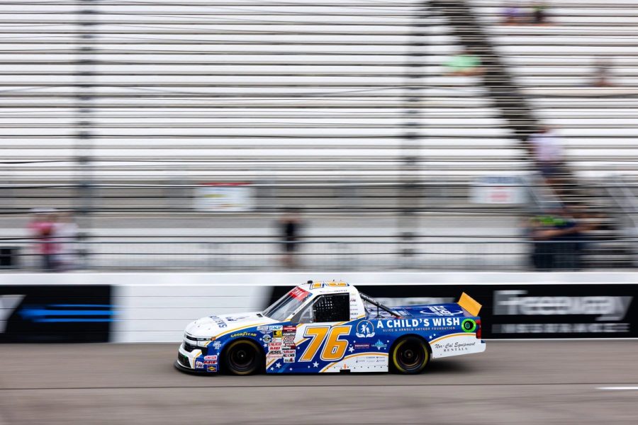 The No. 76 on track
