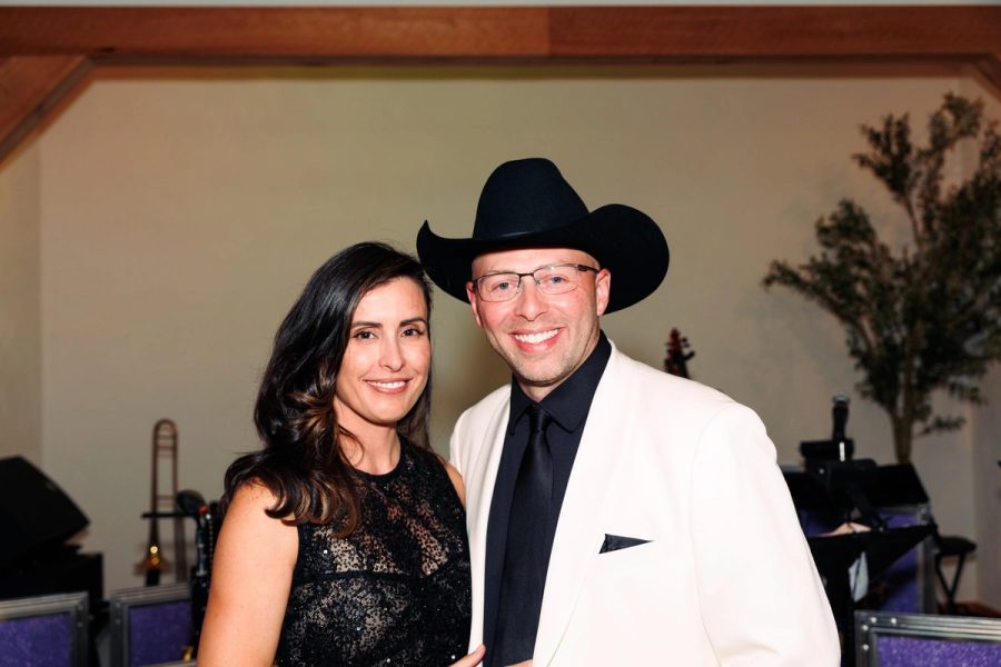 A couple at the gala