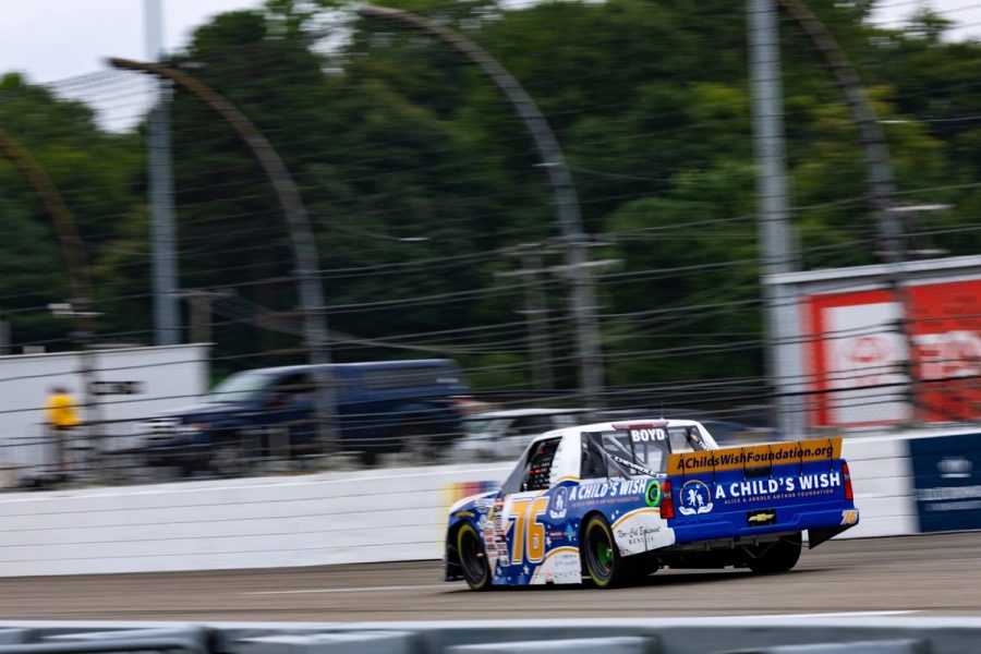 The No. 76 on the frontstretch