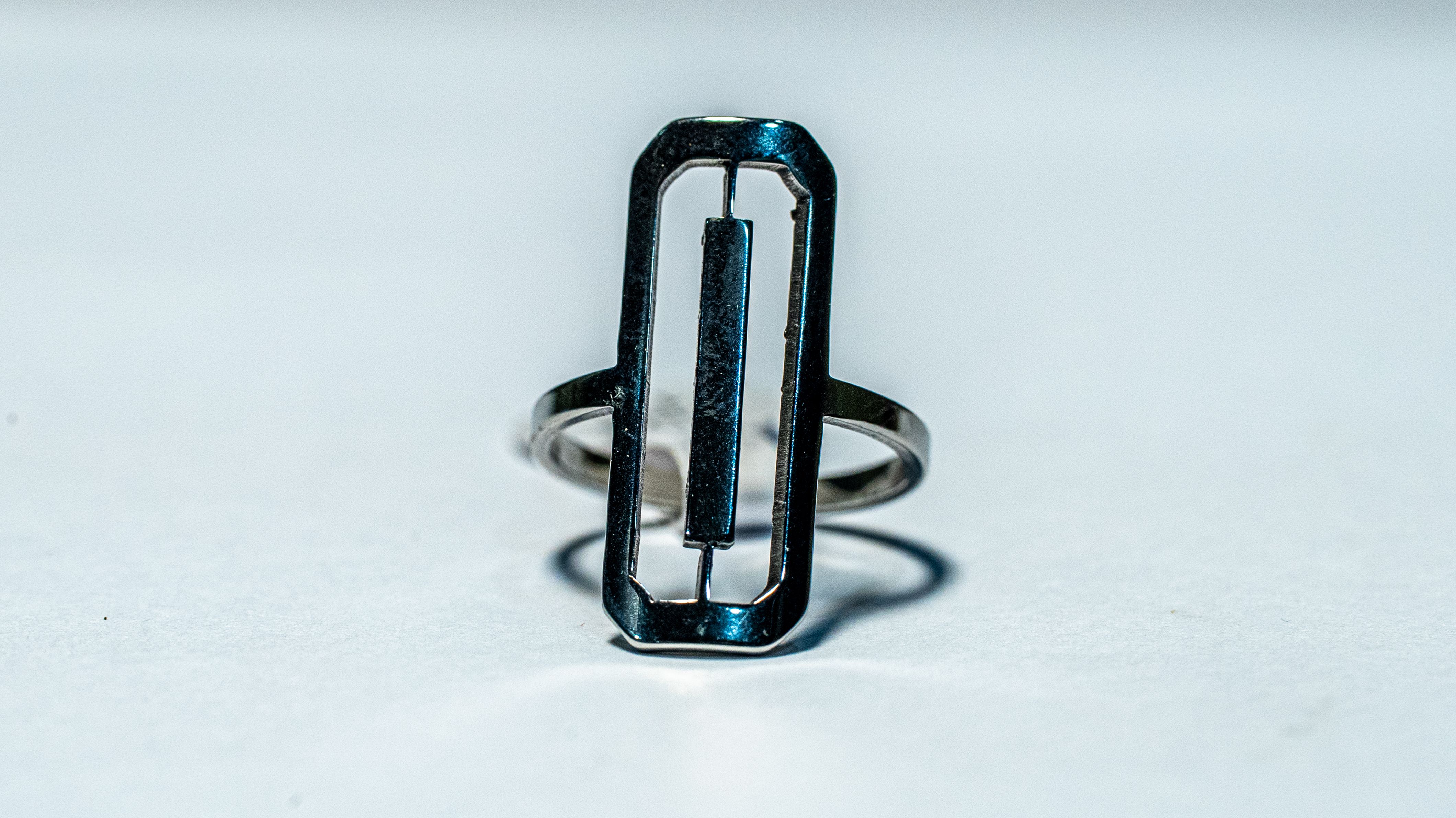 Open Rectangle Statement Ring