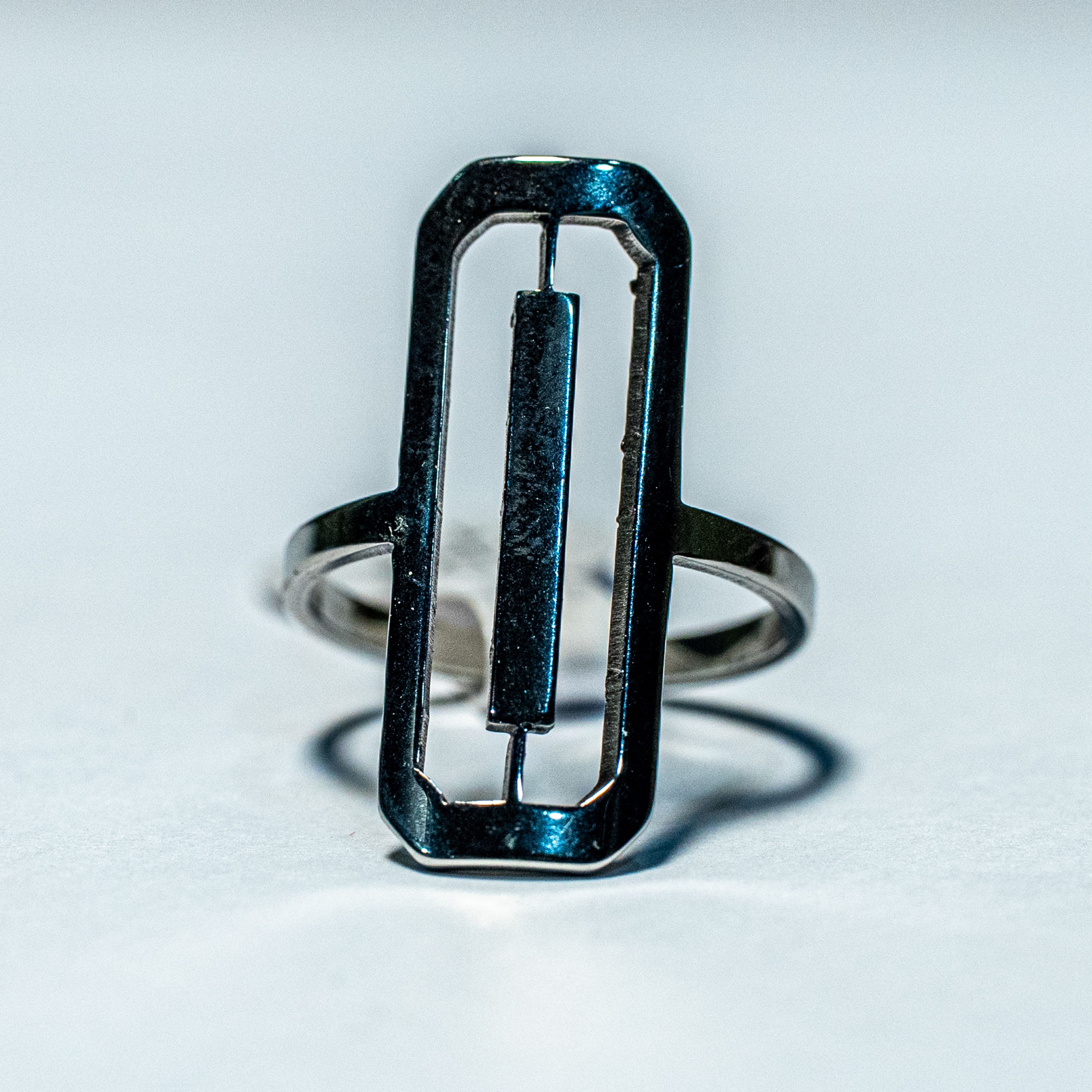Open Rectangle Statement Ring