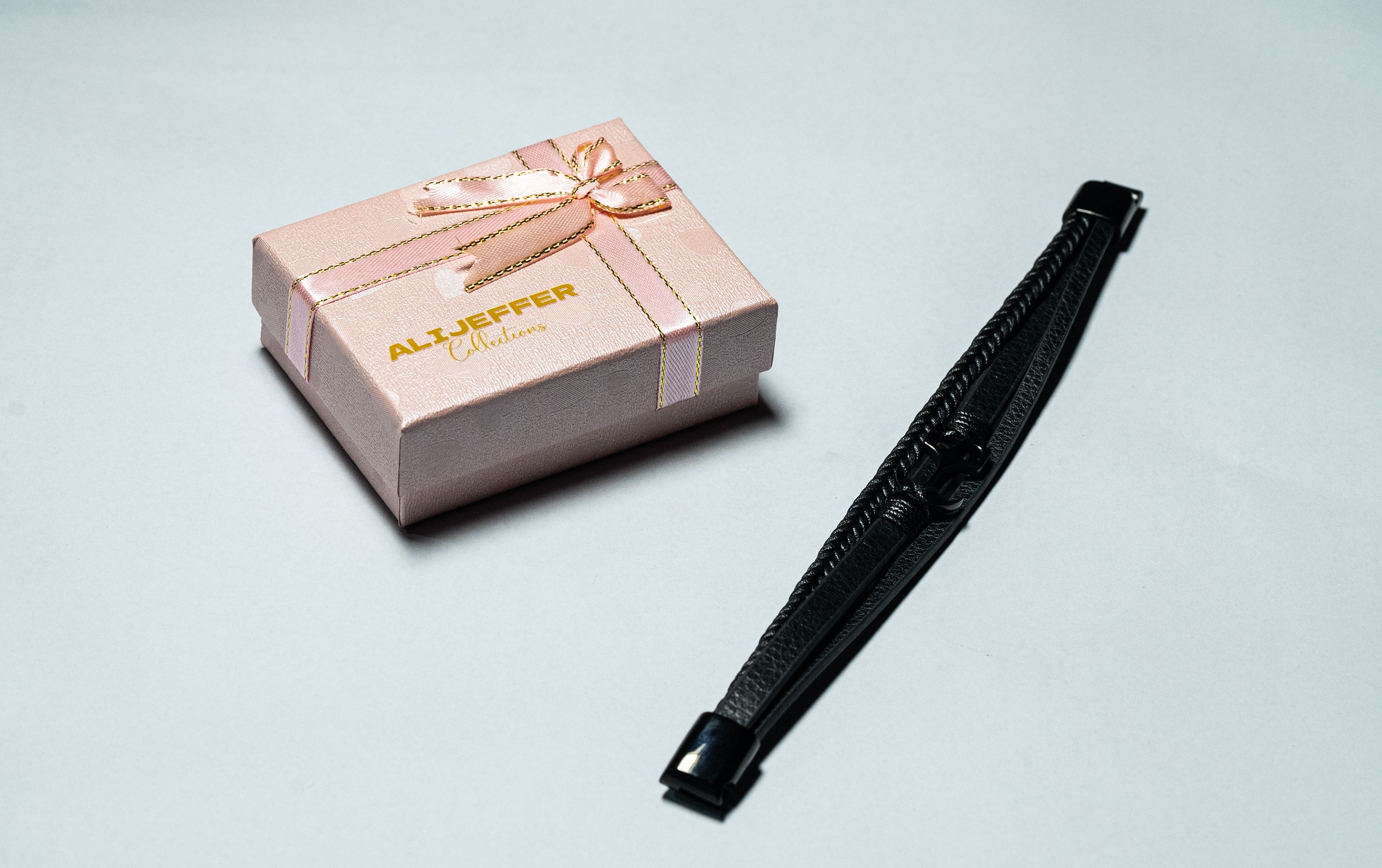 Black Slim Buckle Bracelet thumbnail 2