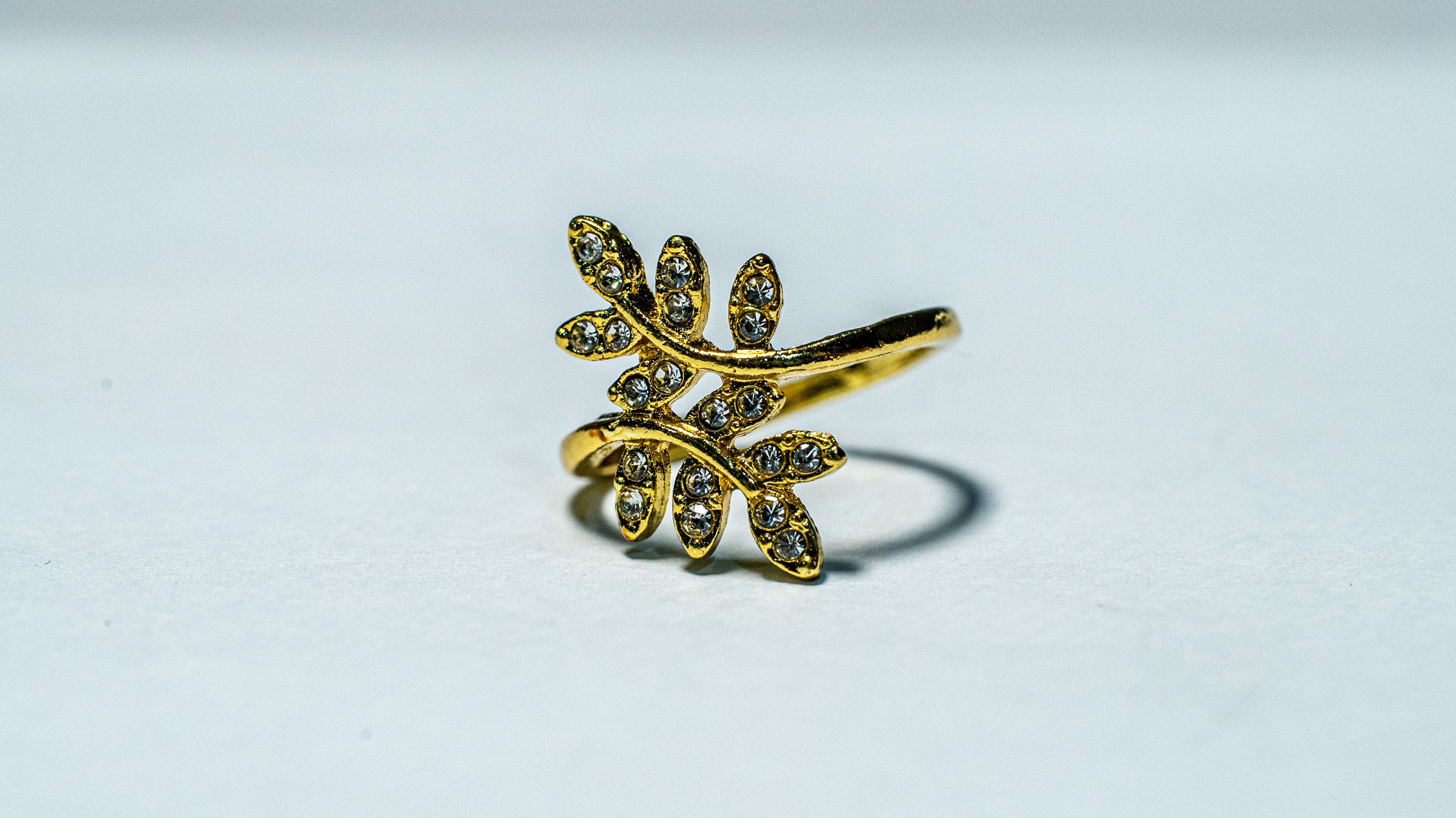 Golden Branch Wrap Ring