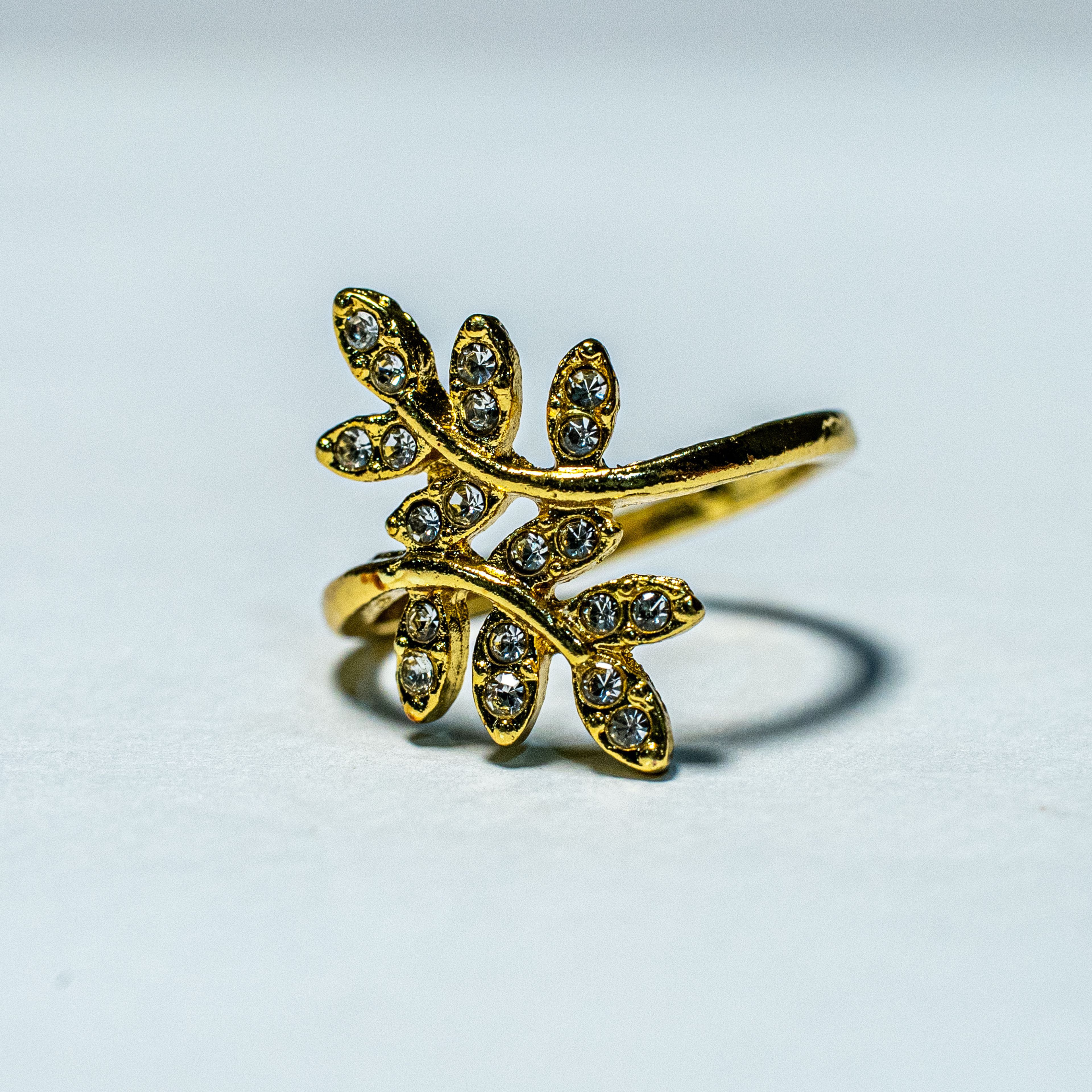 Golden Branch Wrap Ring