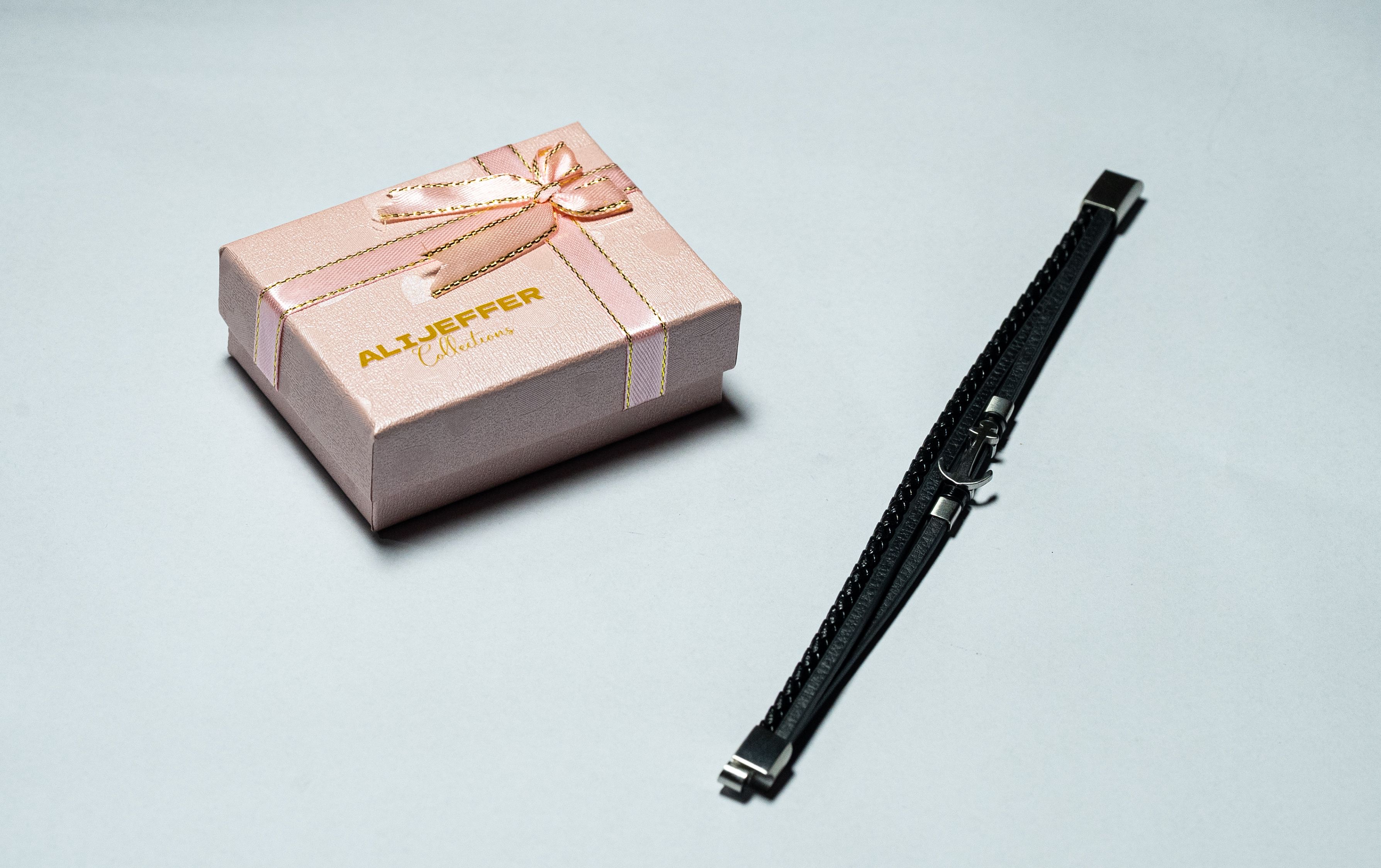 Black Slim Buckle Bracelet thumbnail 3