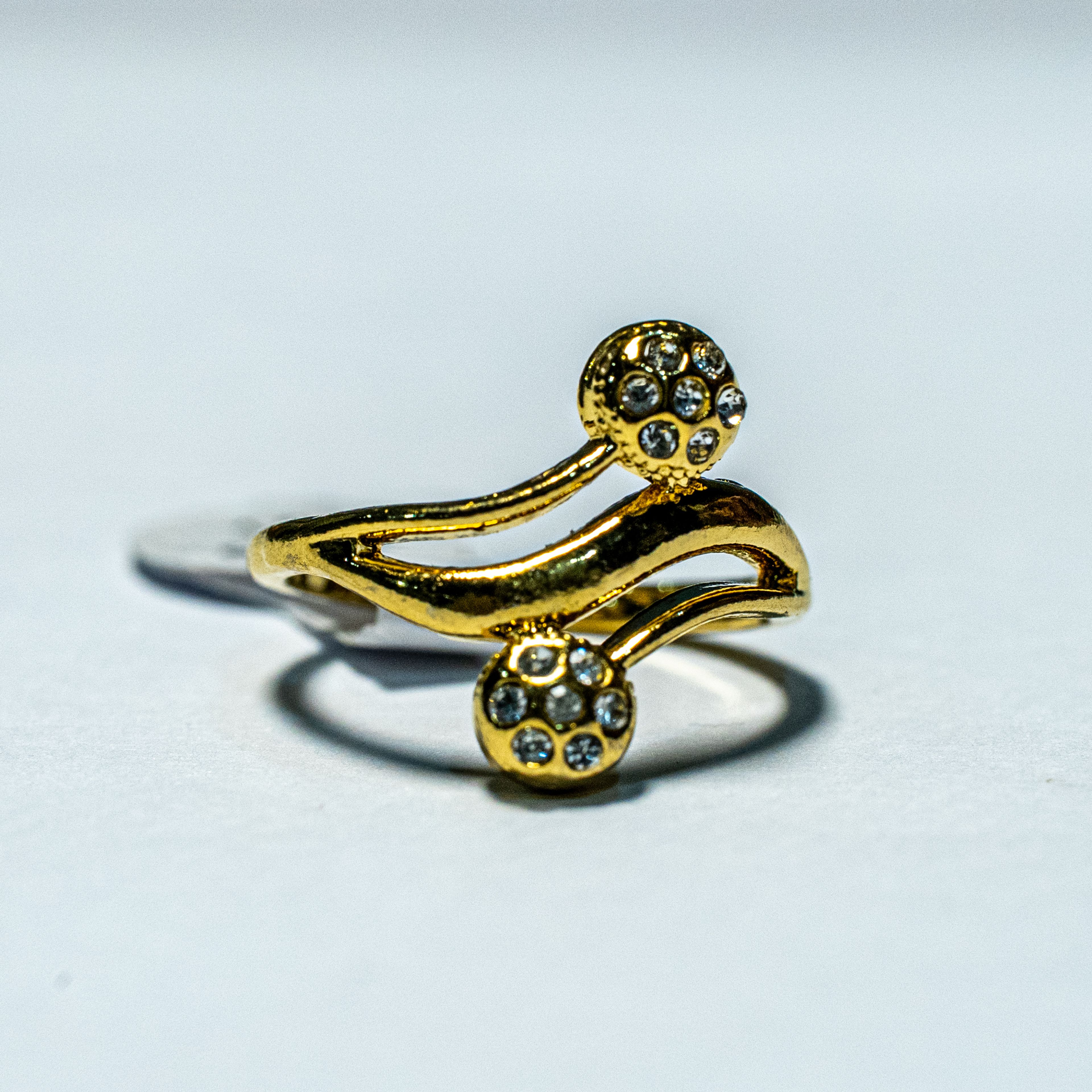 Golden Spiral Dot Ring