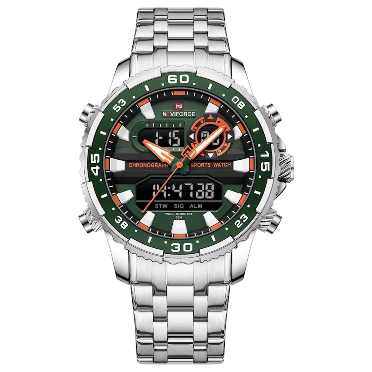 Naviforce Chronograph Sports Watch Steel