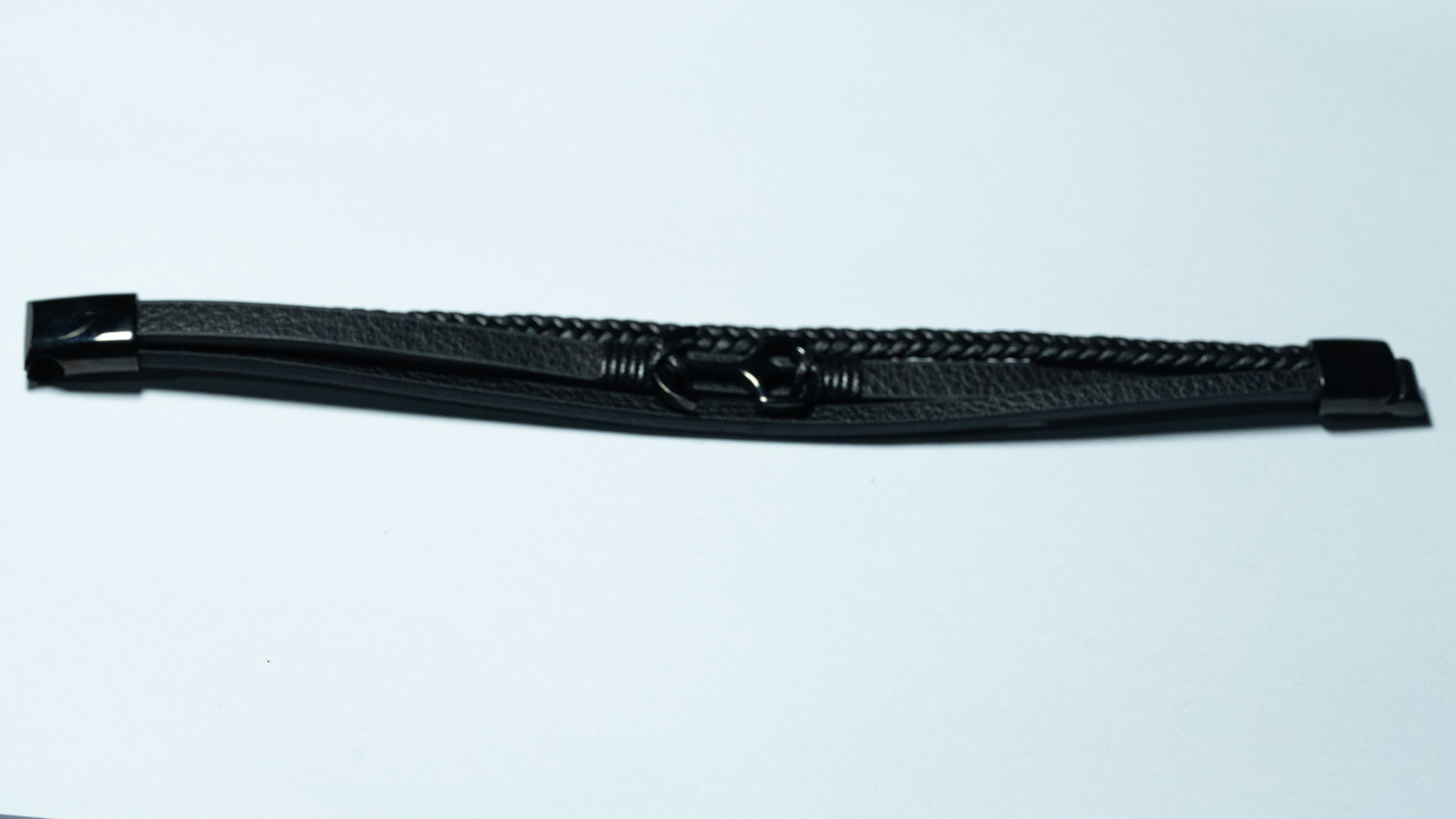 Black Slim Buckle Bracelet