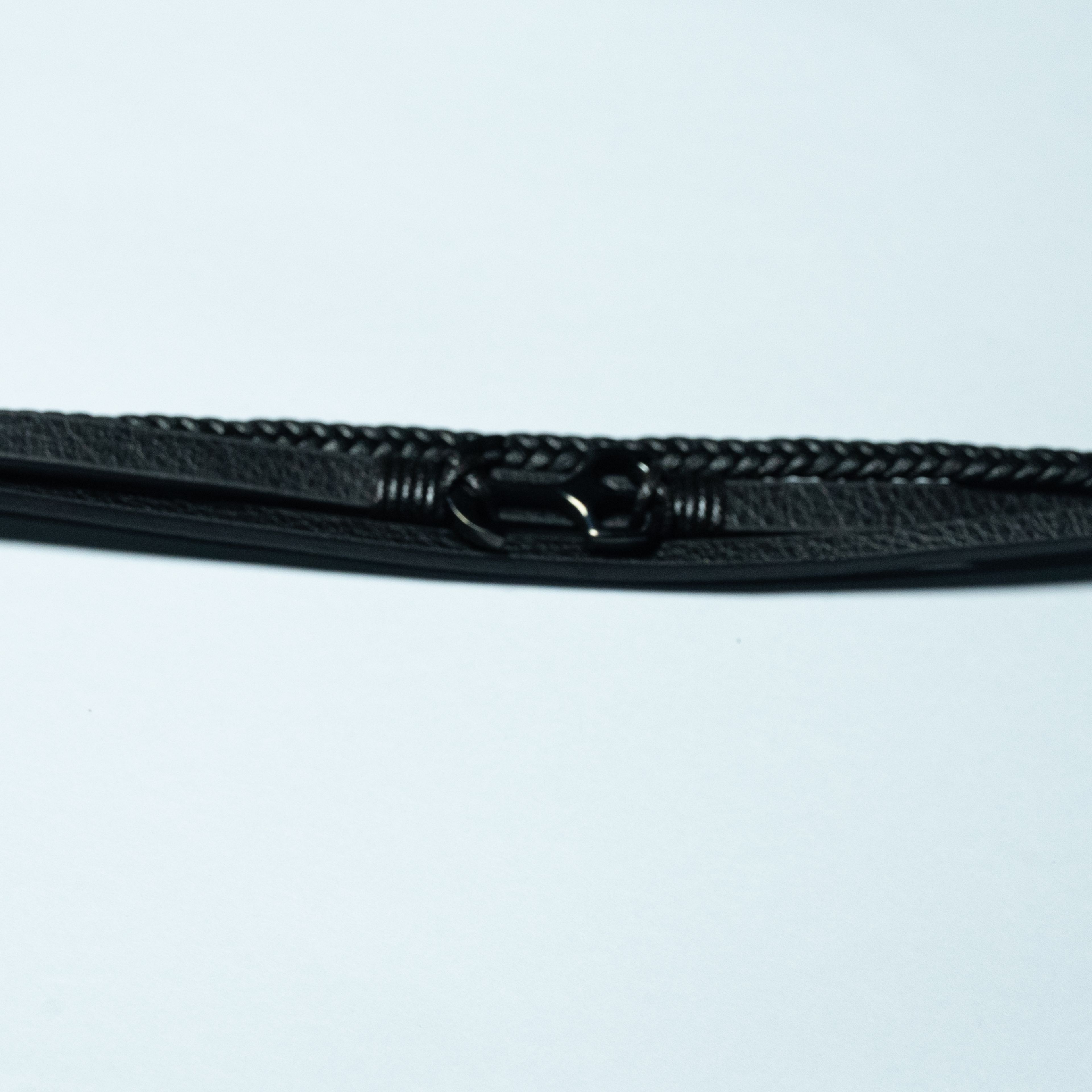 Black Slim Buckle Bracelet