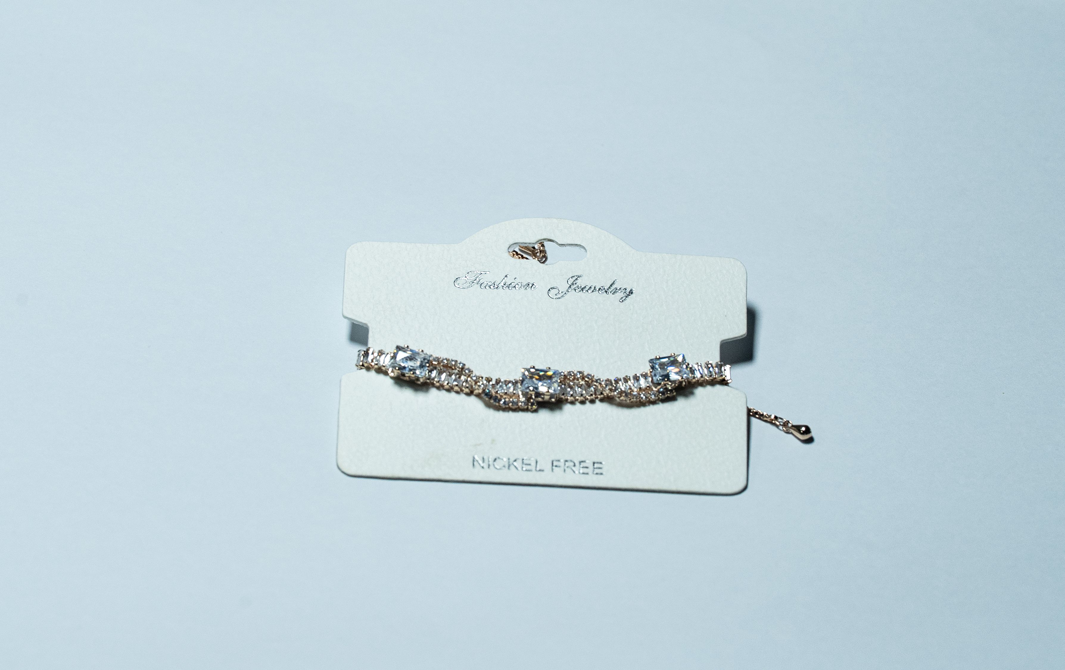 Rose Baguette Wave Bracelet