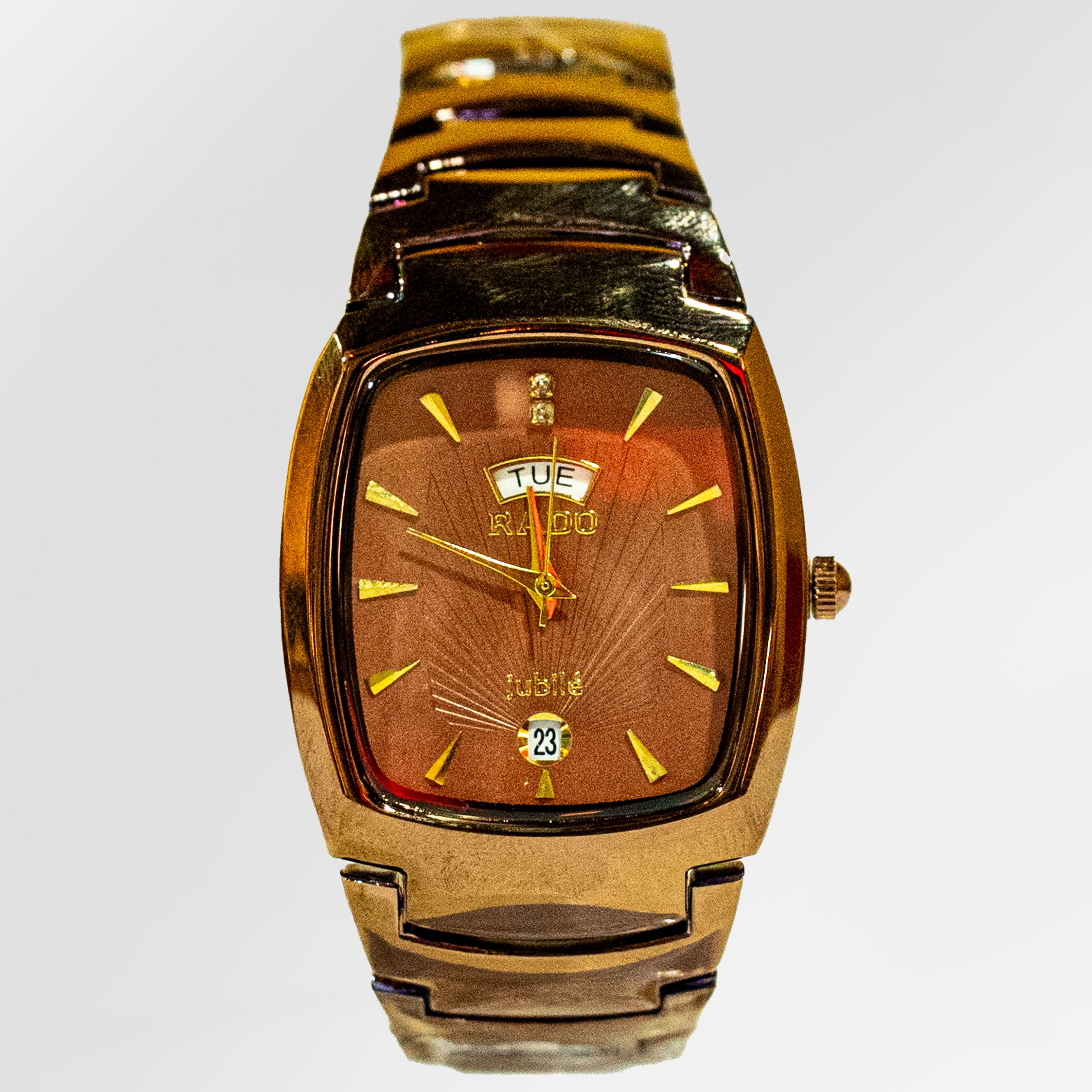 Rado Jubilé Day-Date Gold Brown Dial