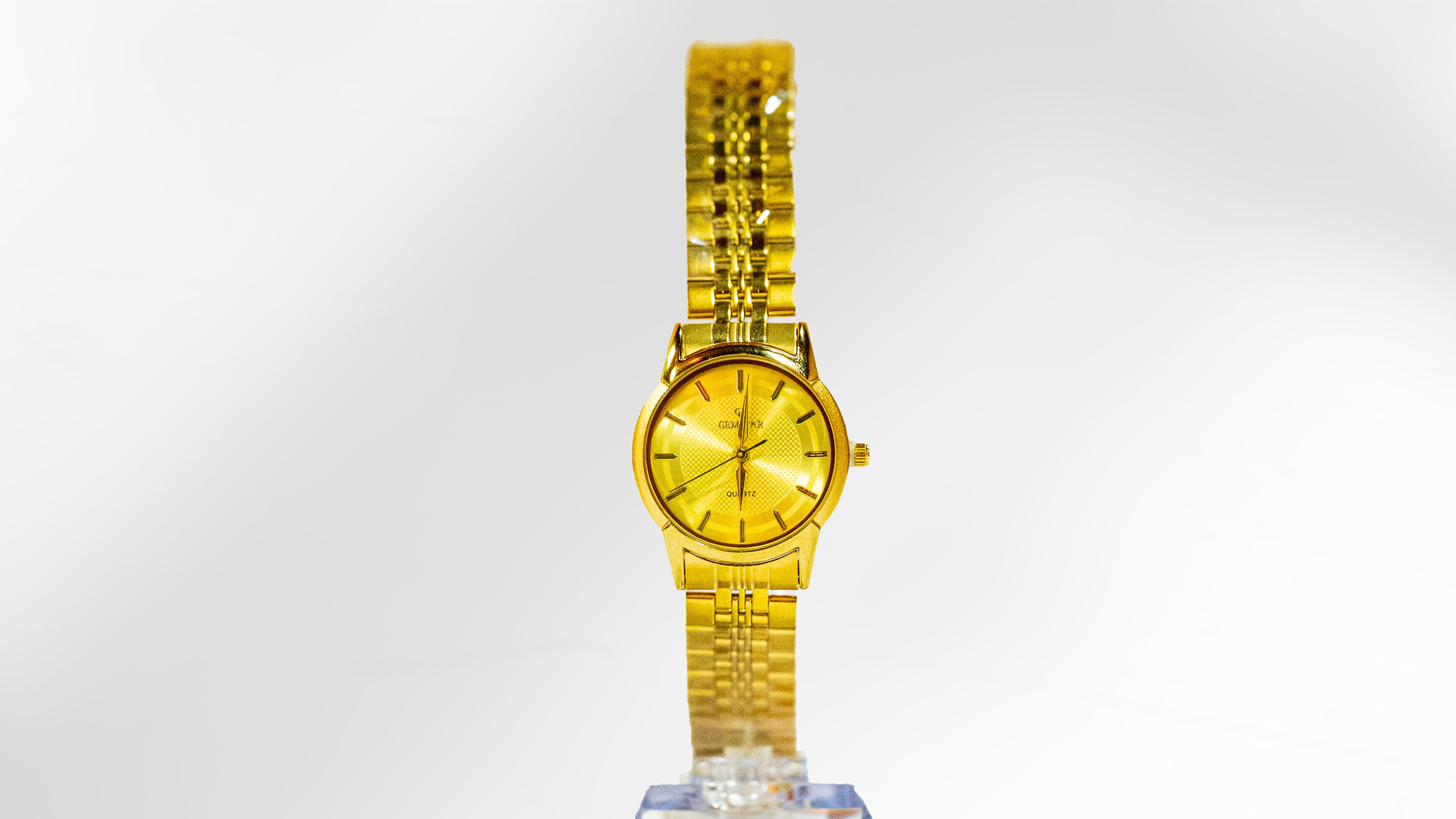 Gemstar Ladies Slim Gold Analog