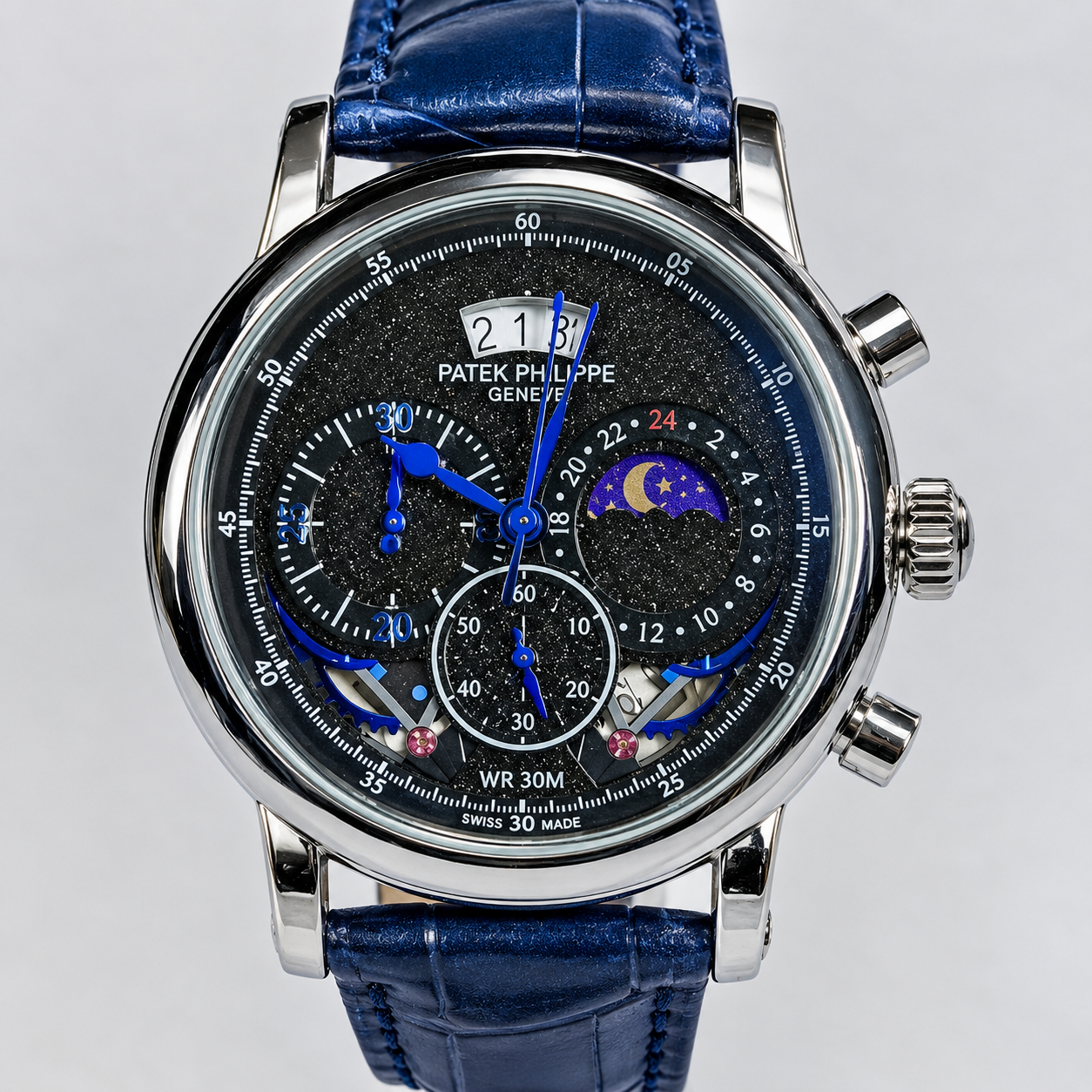 Patek Philippe Geneve Perpetual Calendar Moonphas-inspired design 