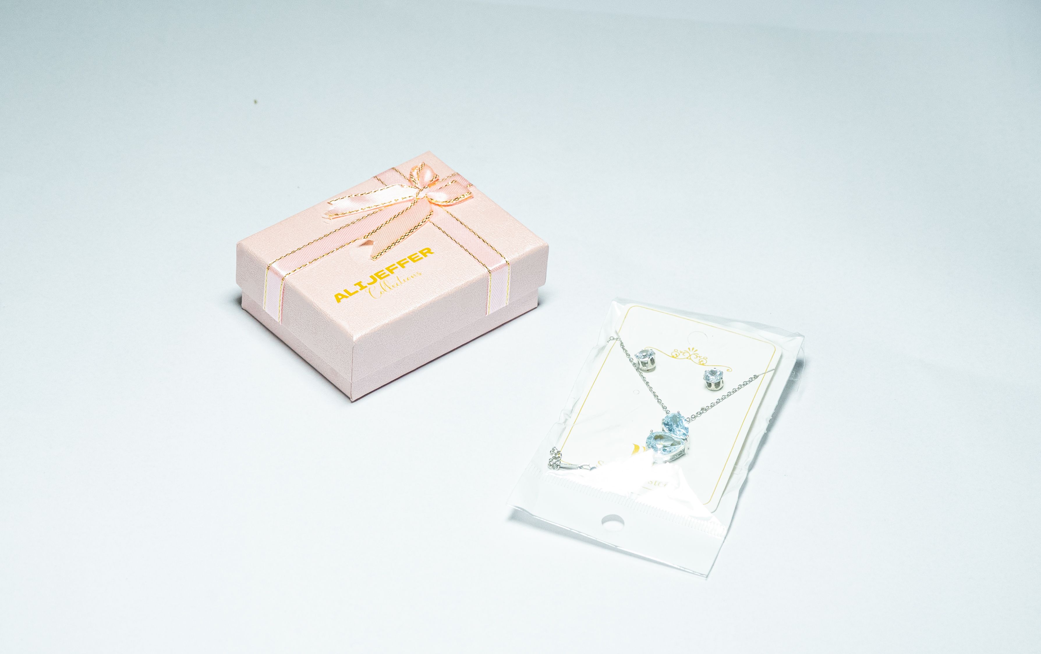 Aqua Twist Necklace and Earring Set thumbnail 2