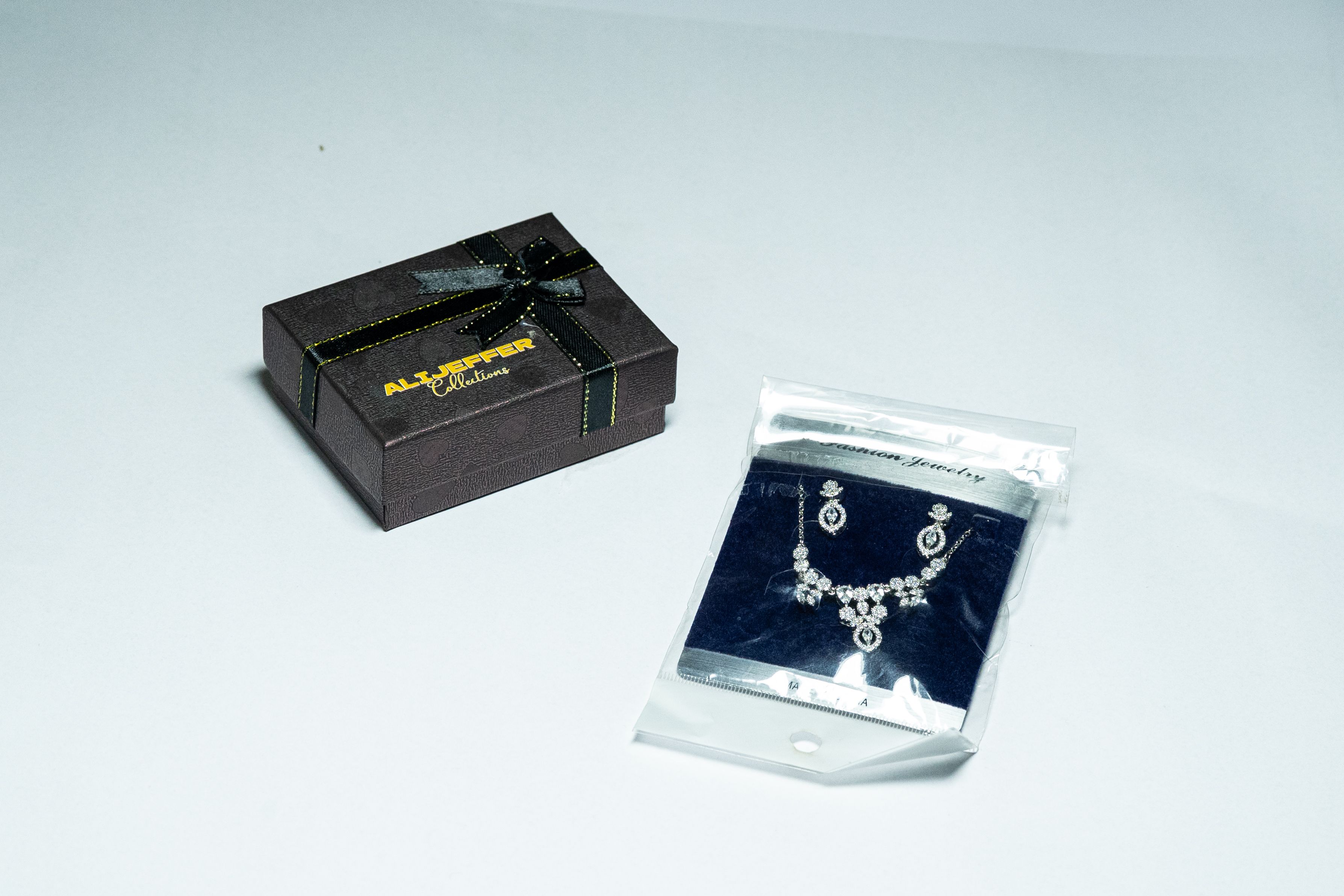 Crystal Blossom Drop Necklace and Earring Set thumbnail 2