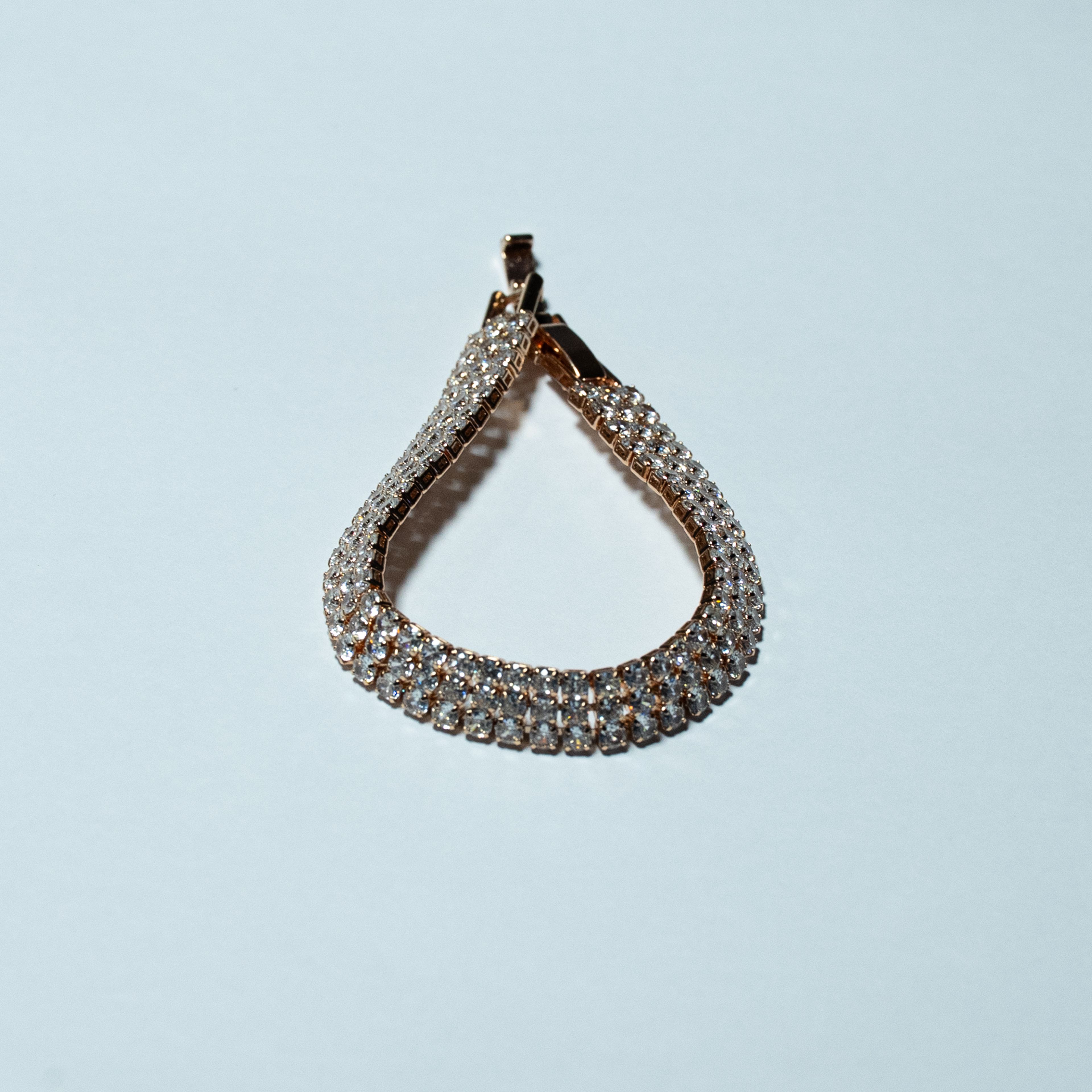 Rose Teardrop Crystal Bracelet