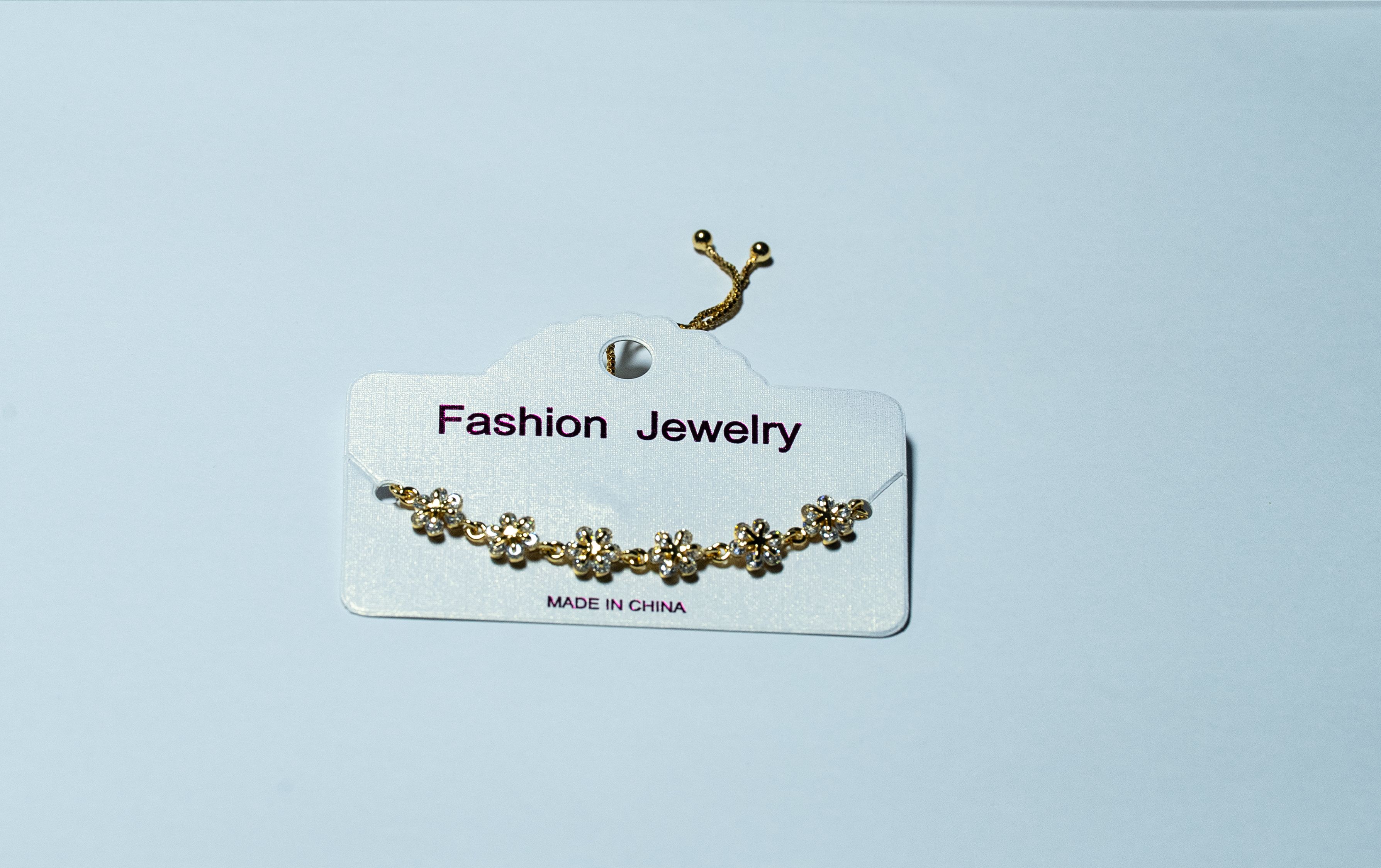 Gold Floral Crystal Bracelet