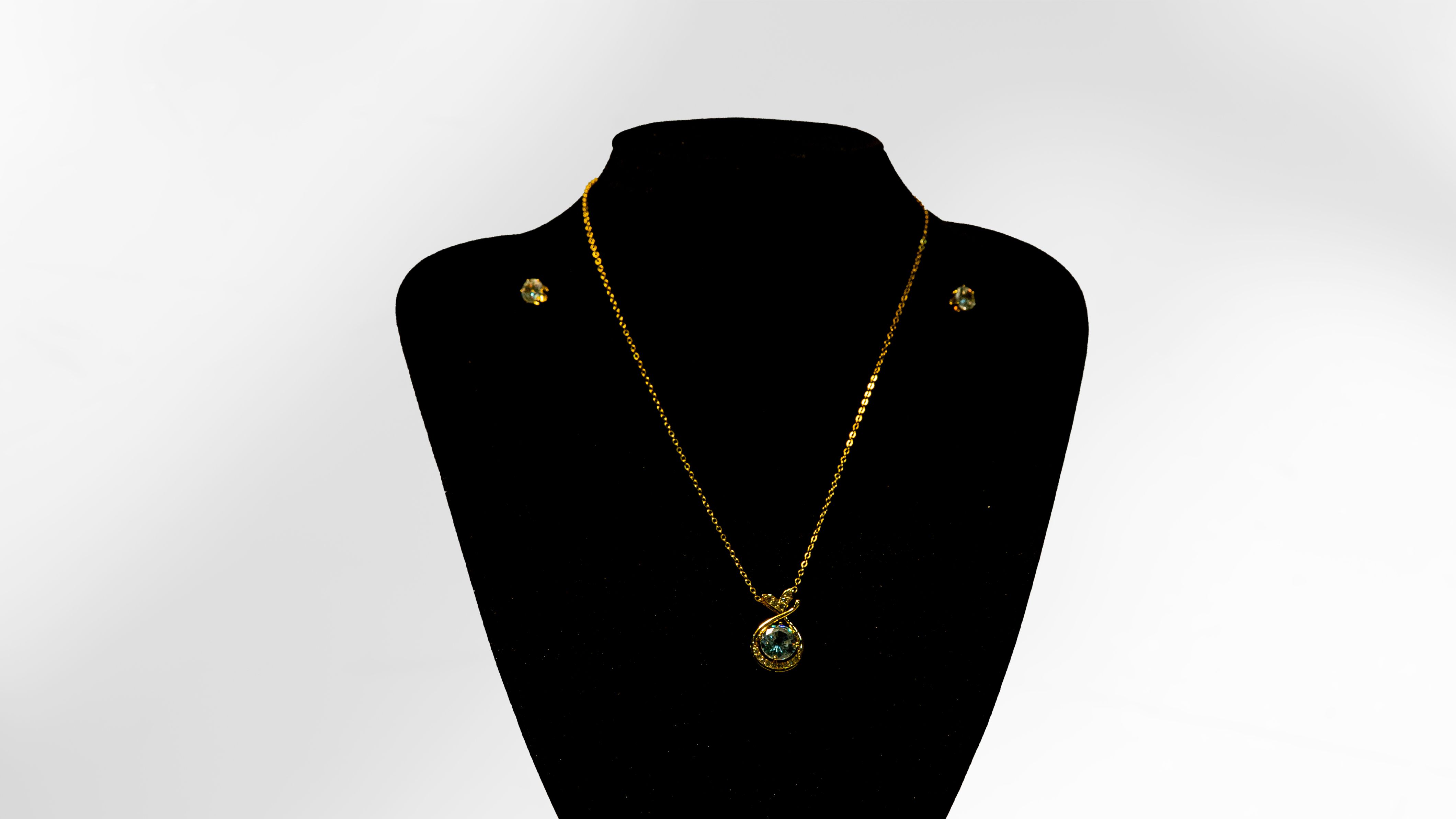 Infinity Crystal Necklace and Earring Set
