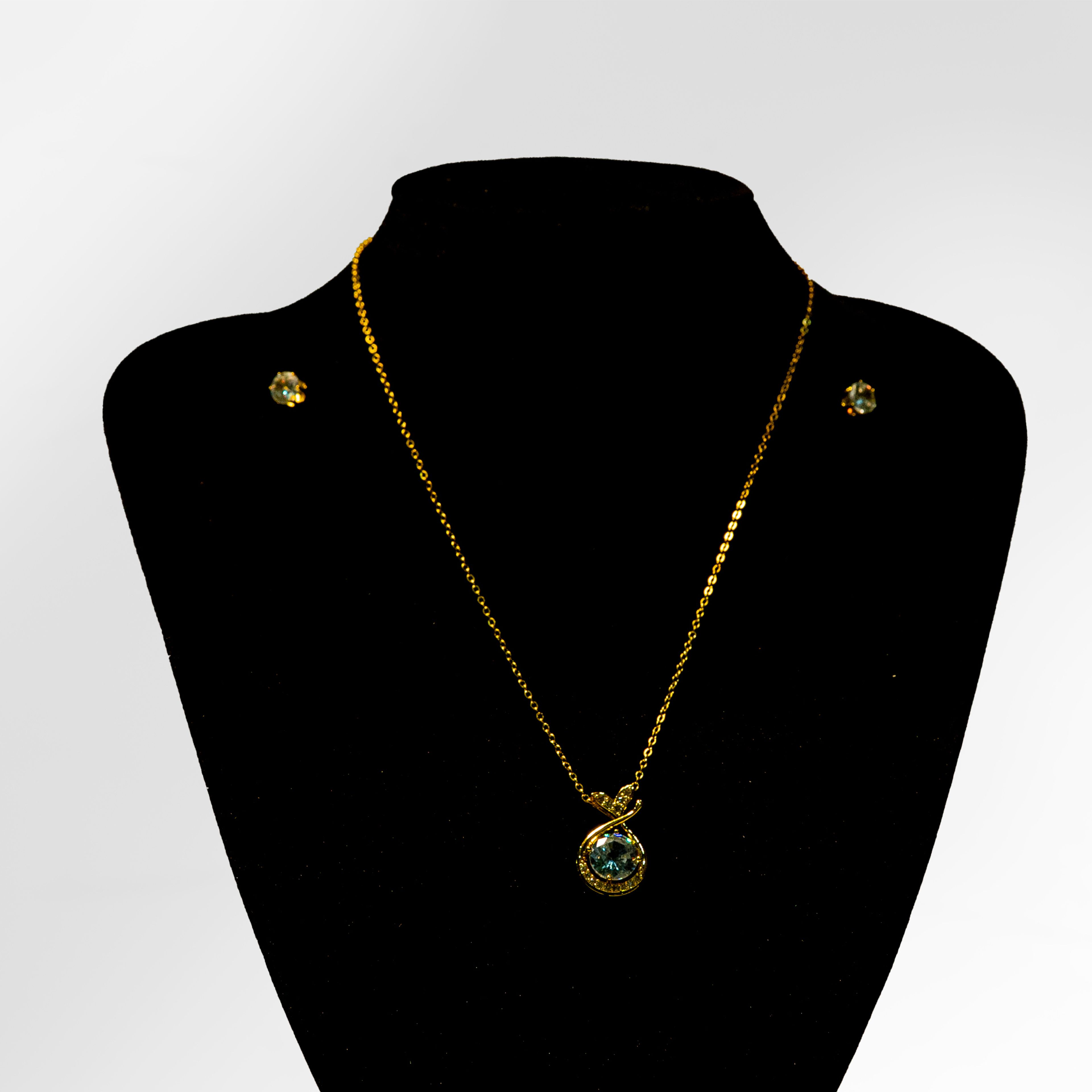 Infinity Crystal Necklace and Earring Set