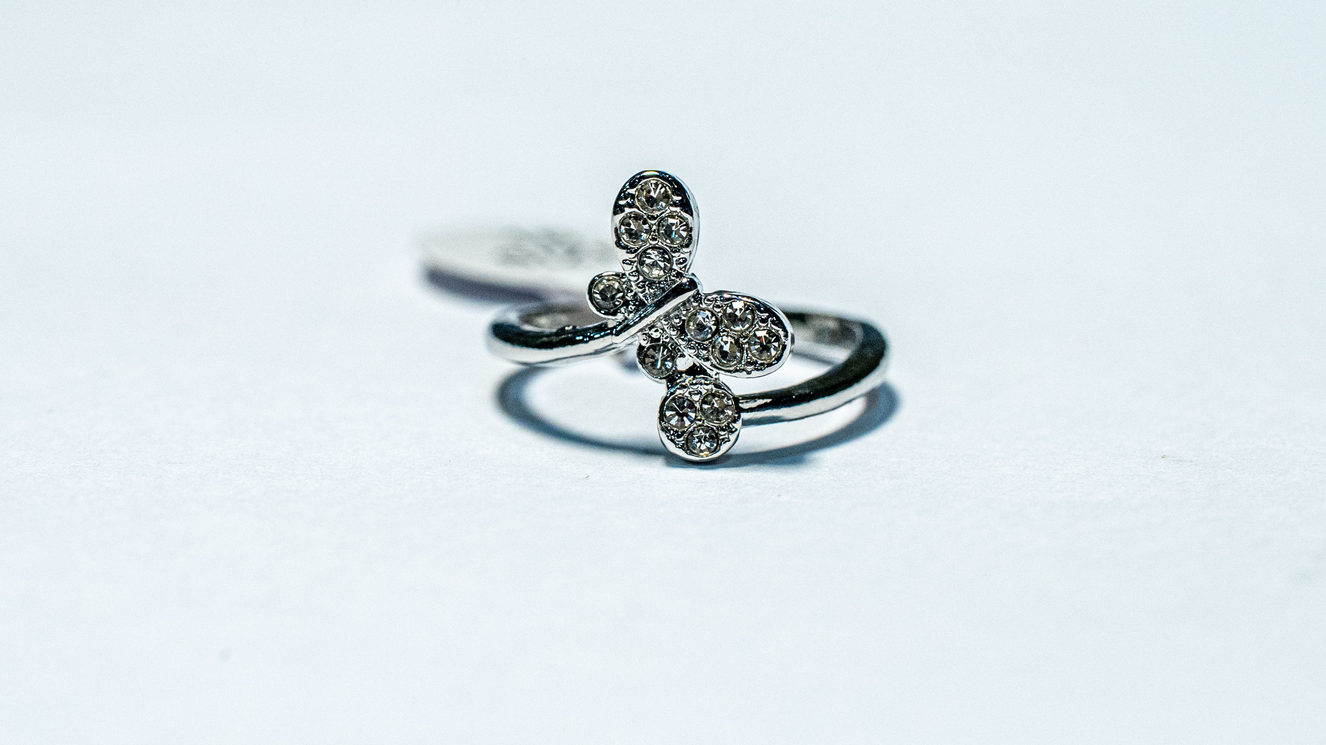 Crystal Clover Ring