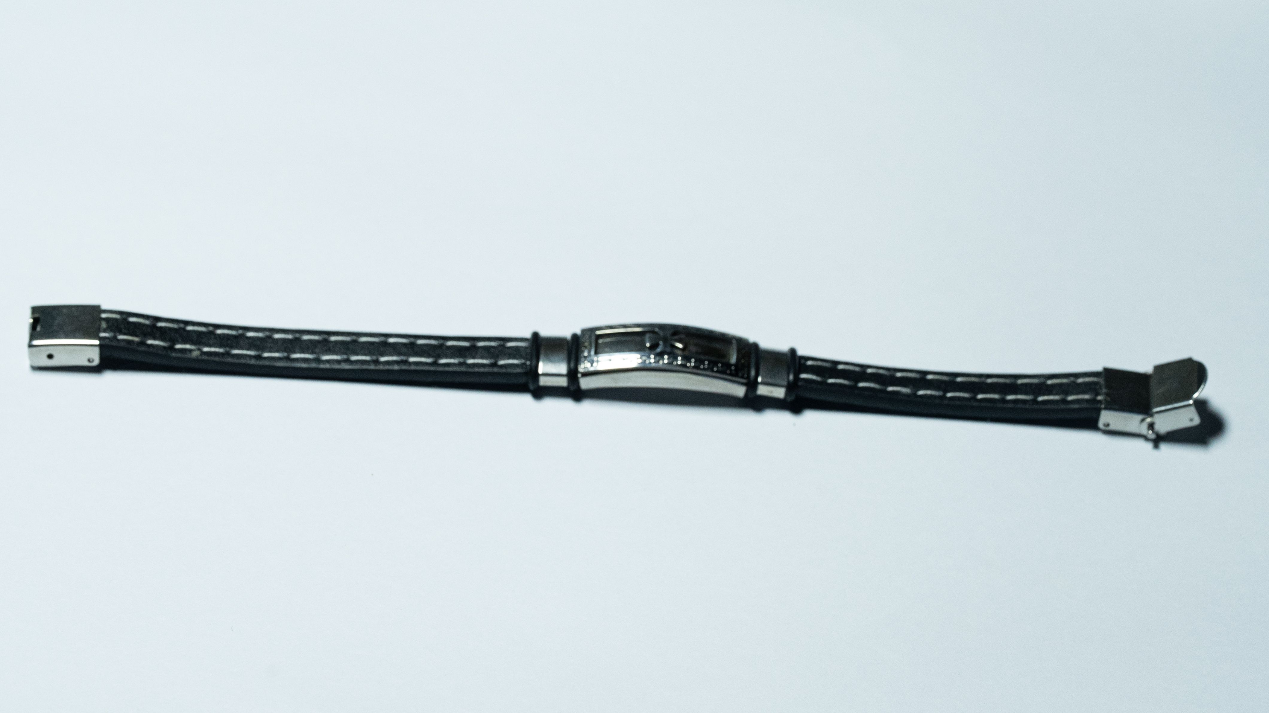 Black Double Strap Charm Bracelet