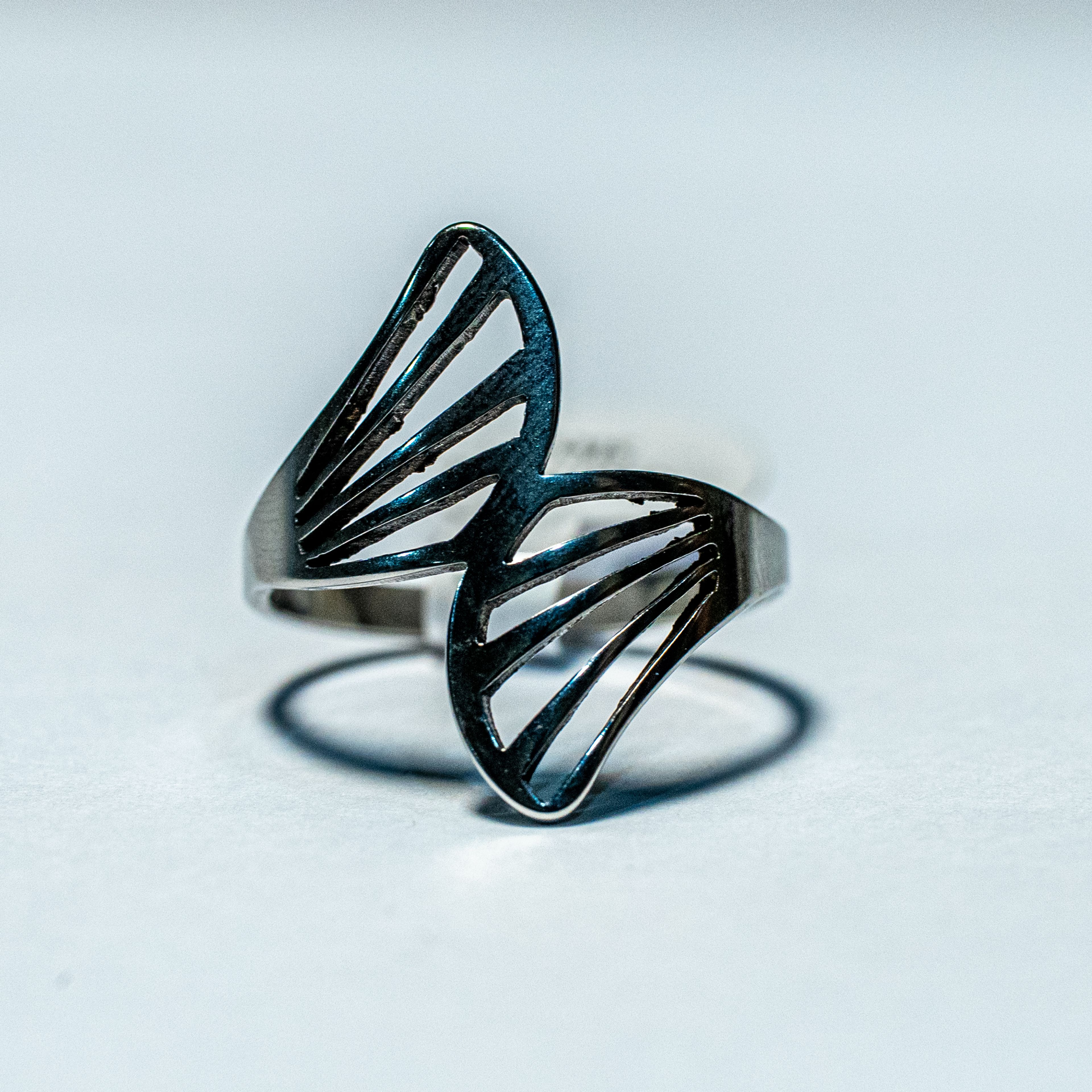 Butterfly Wing Outline Ring