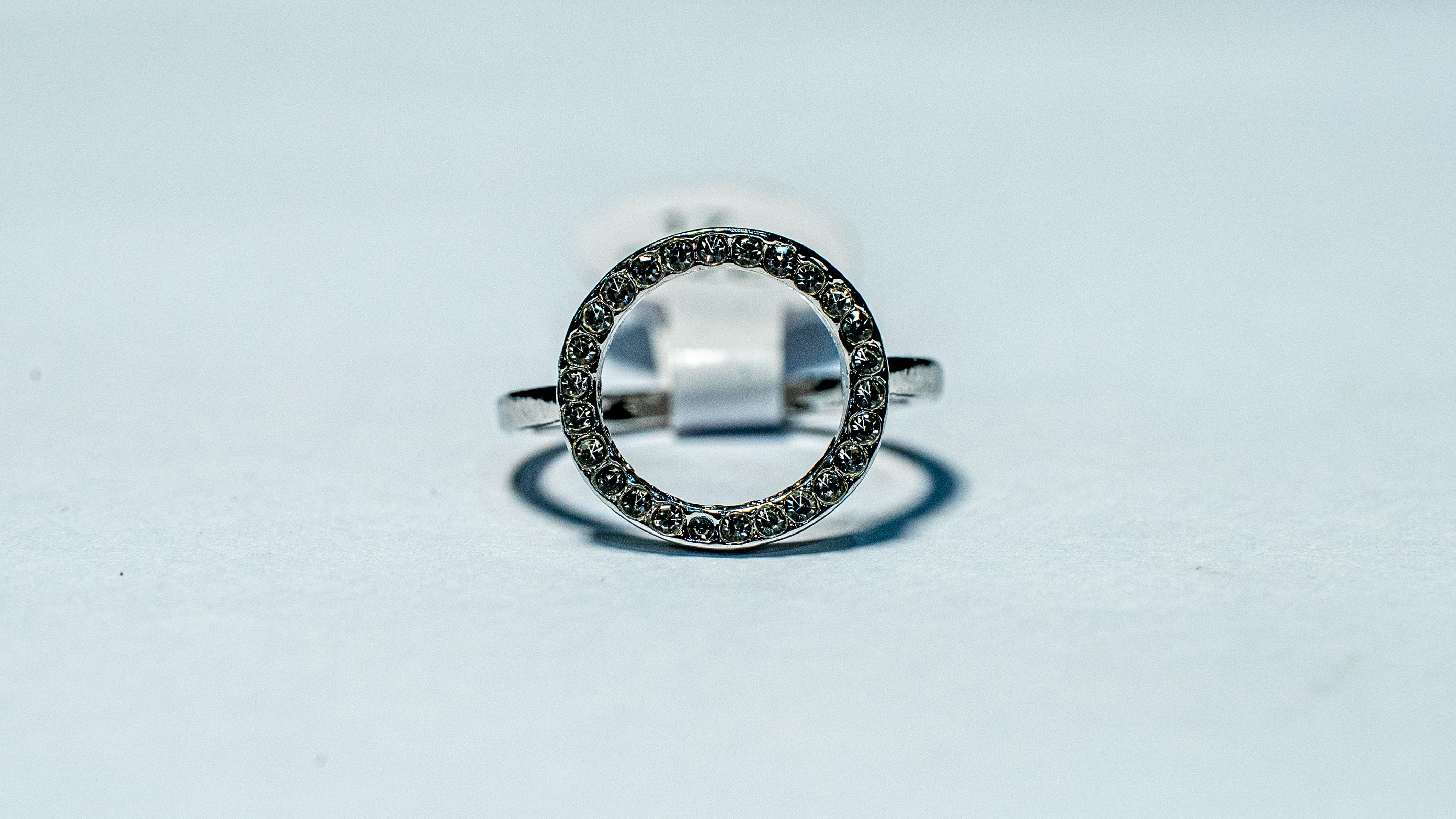 Crystal Circle Frame Ring