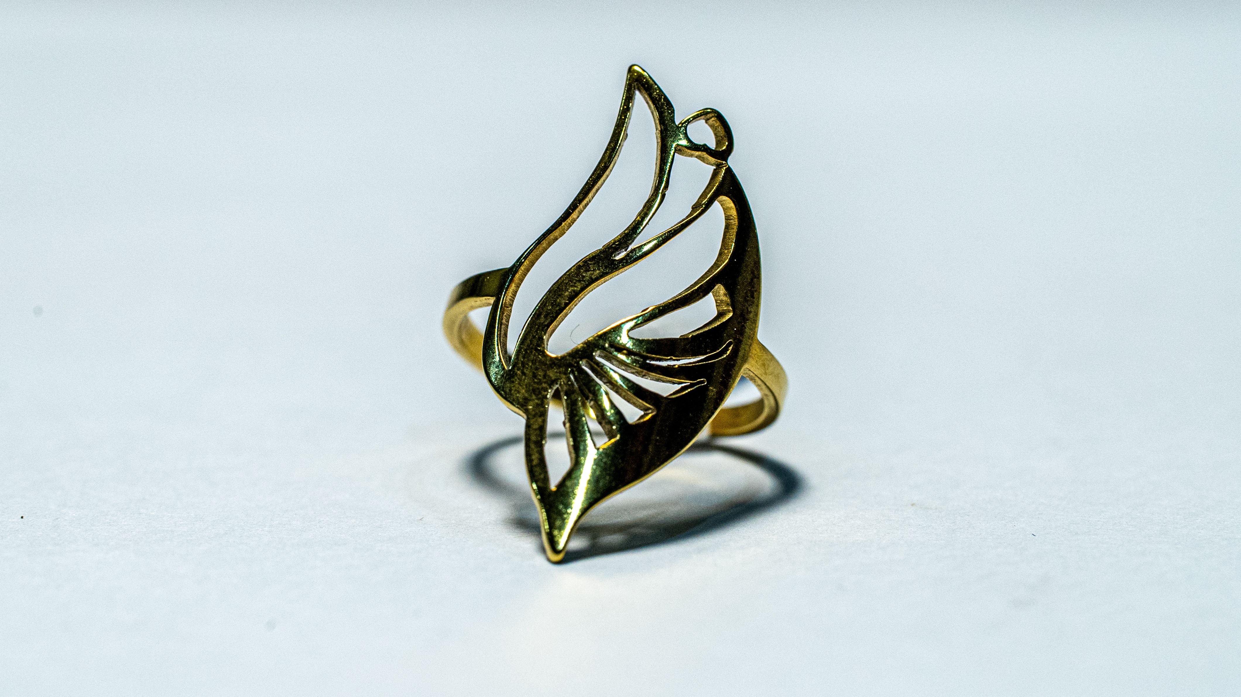 Golden Wing Statement Ring
