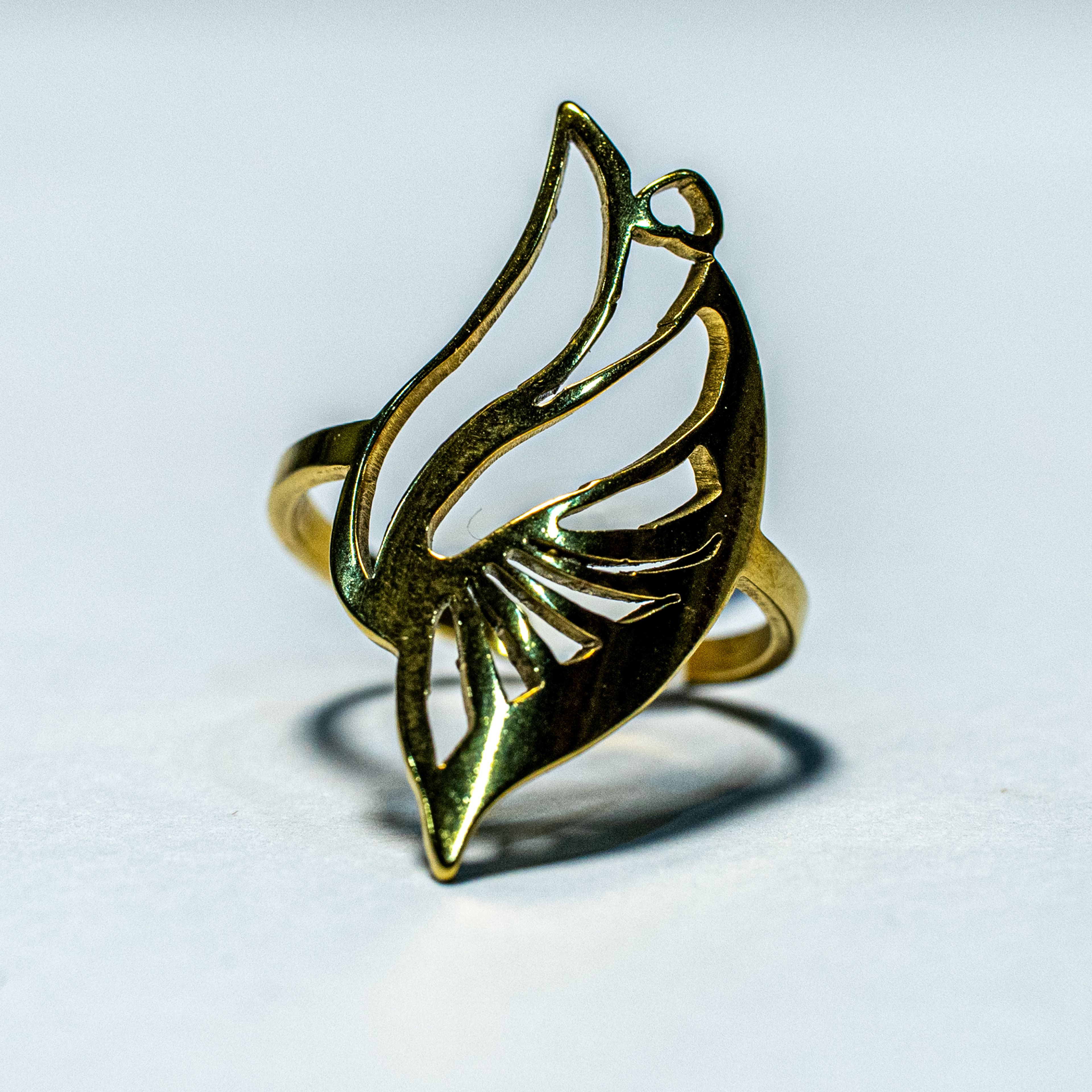 Golden Wing Statement Ring