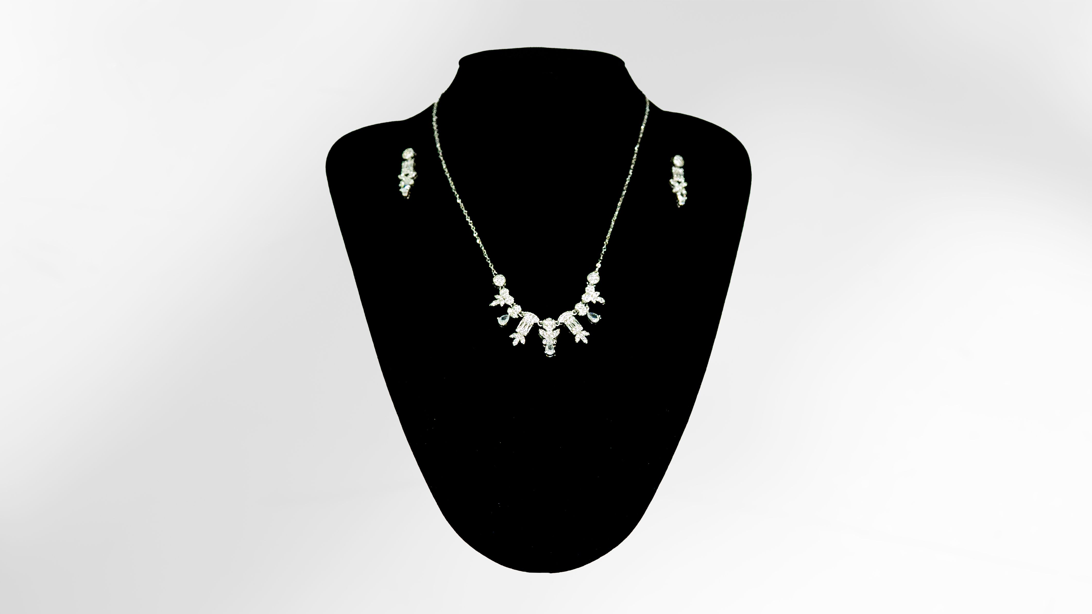 Crystal Garden Necklace and Earring Set