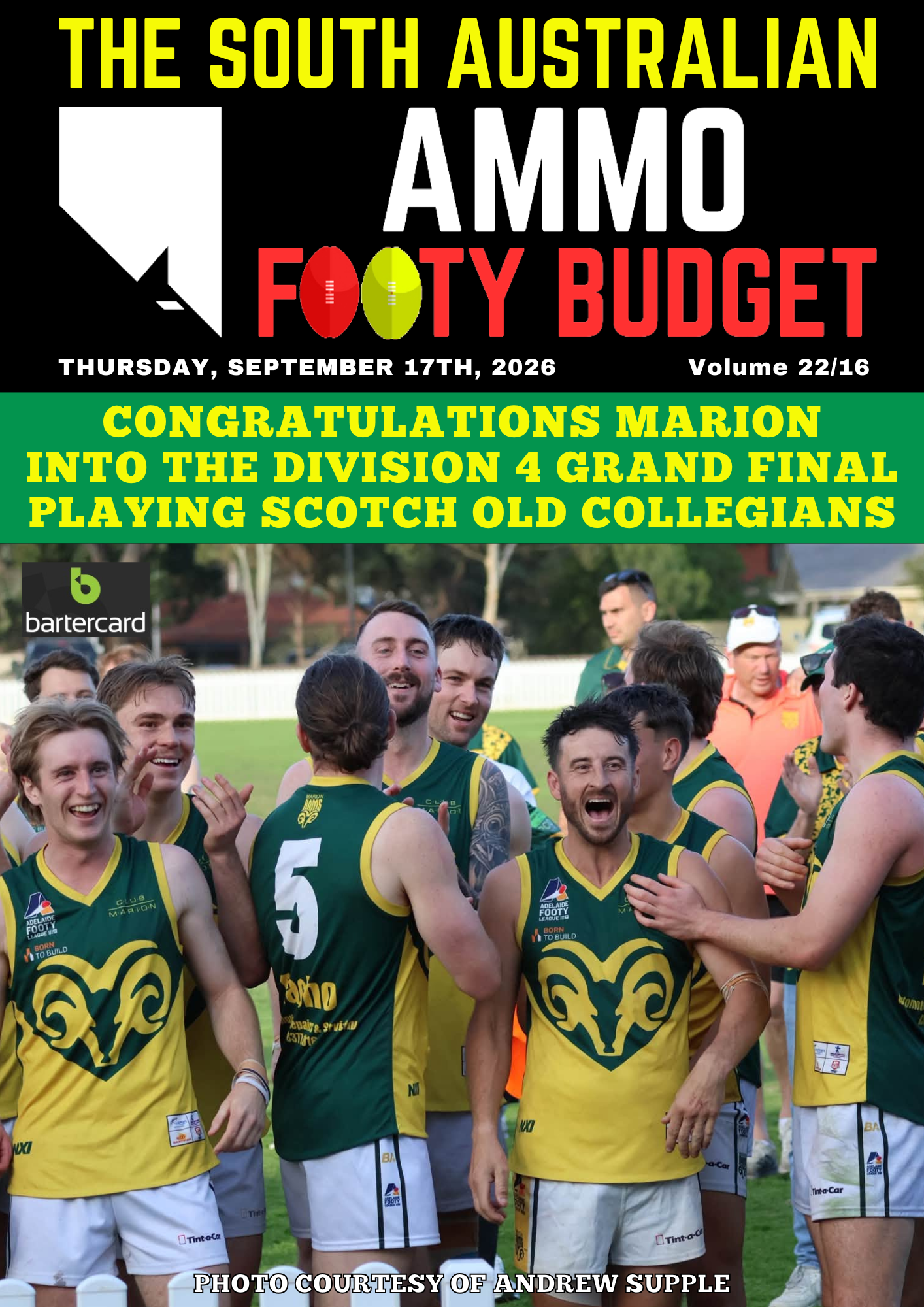 SA Ammo Footy Budget 2026 Edition 22
