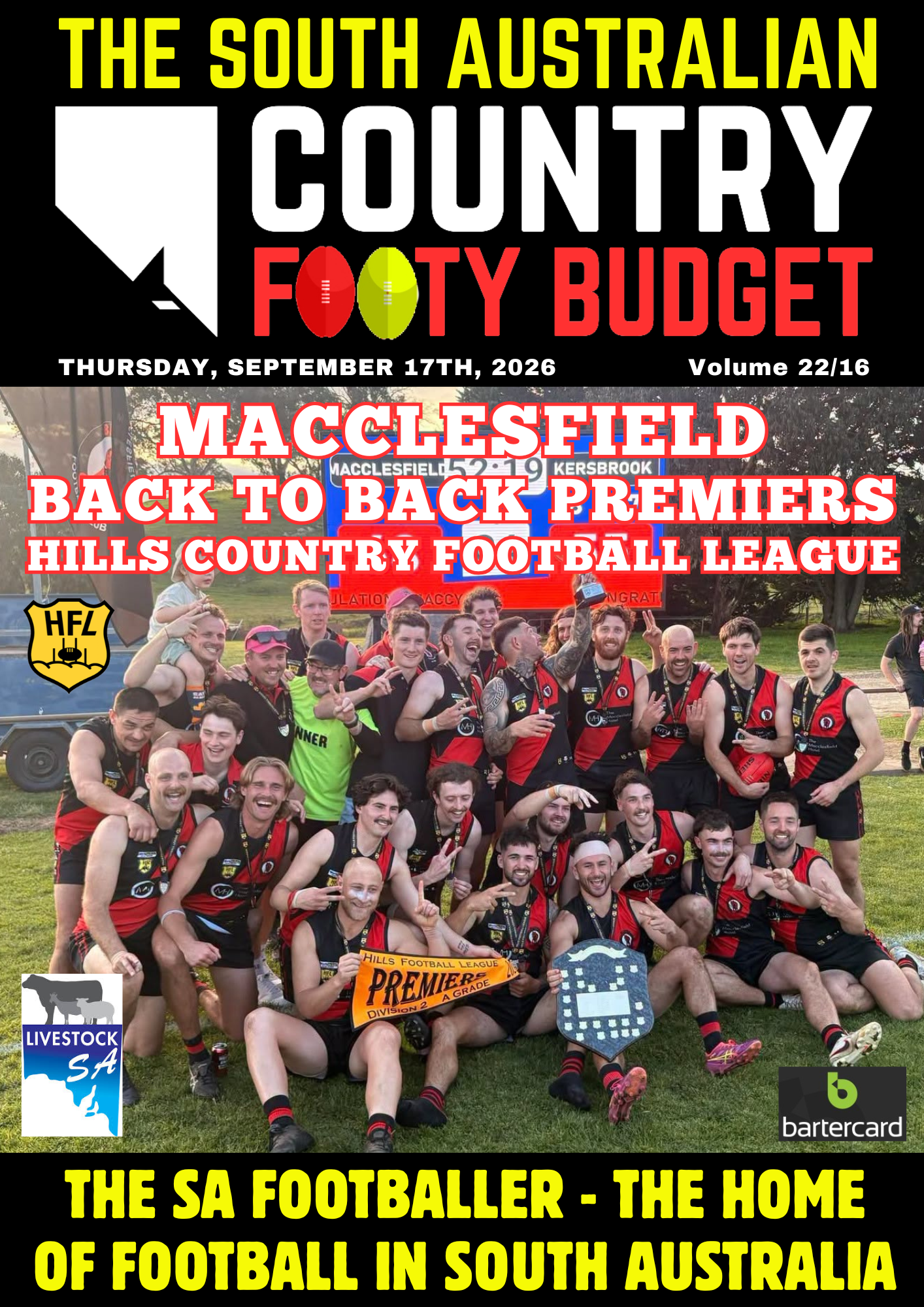 SA Country Footy Budget 2026 Edition 22