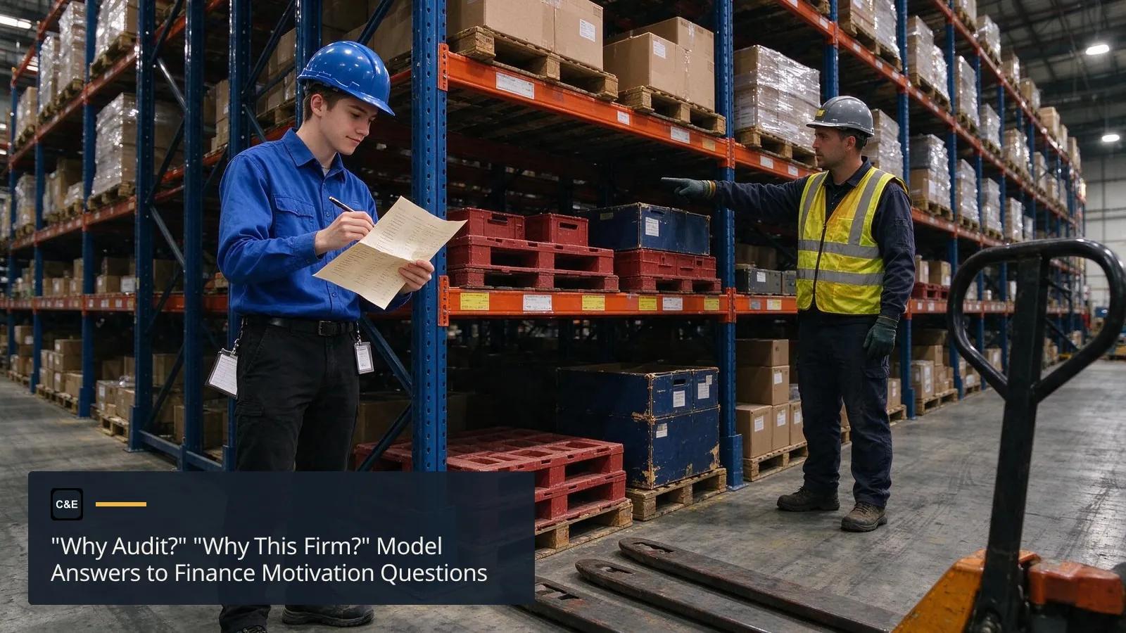 "Why Audit?" "Why This Firm?" Model Answers to Finance Motivation Questions